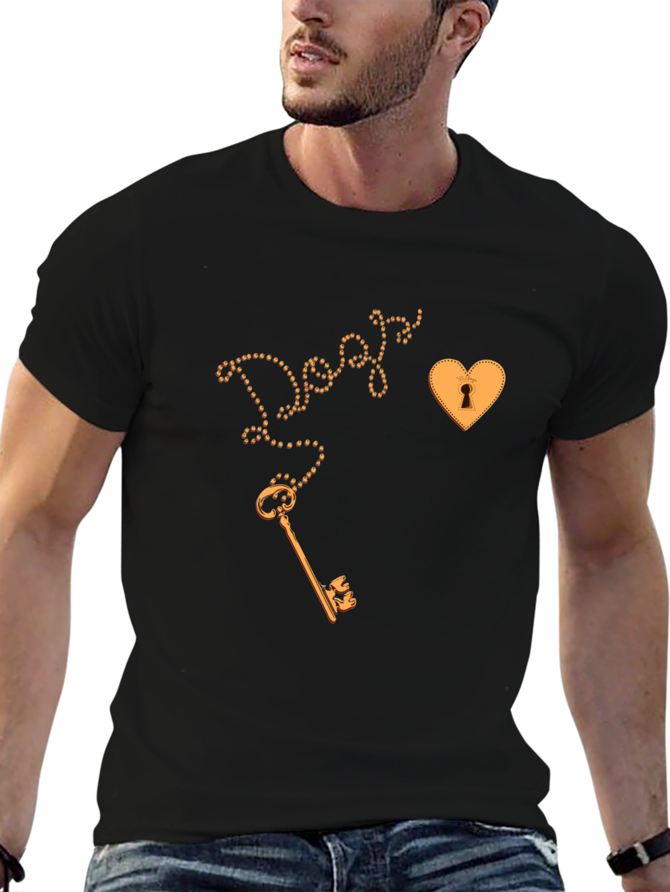Key to My Heart Graphic Tee - Black