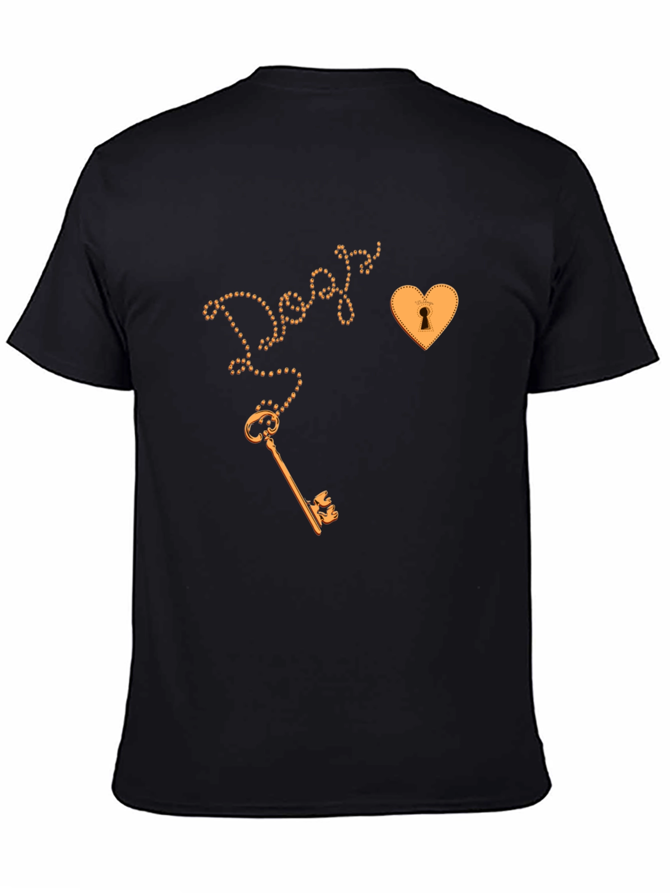 Key to My Heart Graphic Tee - Black