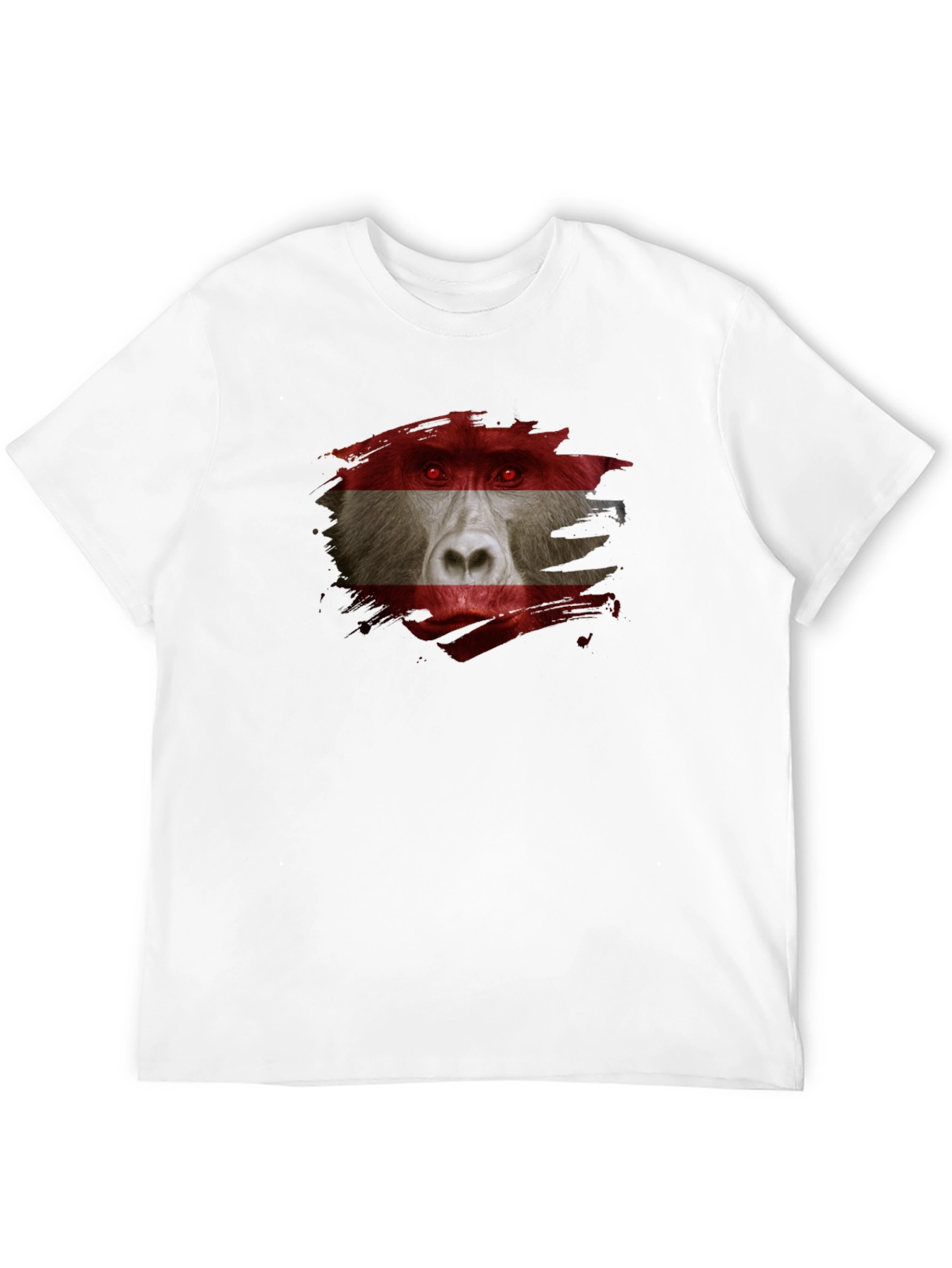 Austrian Baboon Graphic Tee - Unique Flag T-Shirt