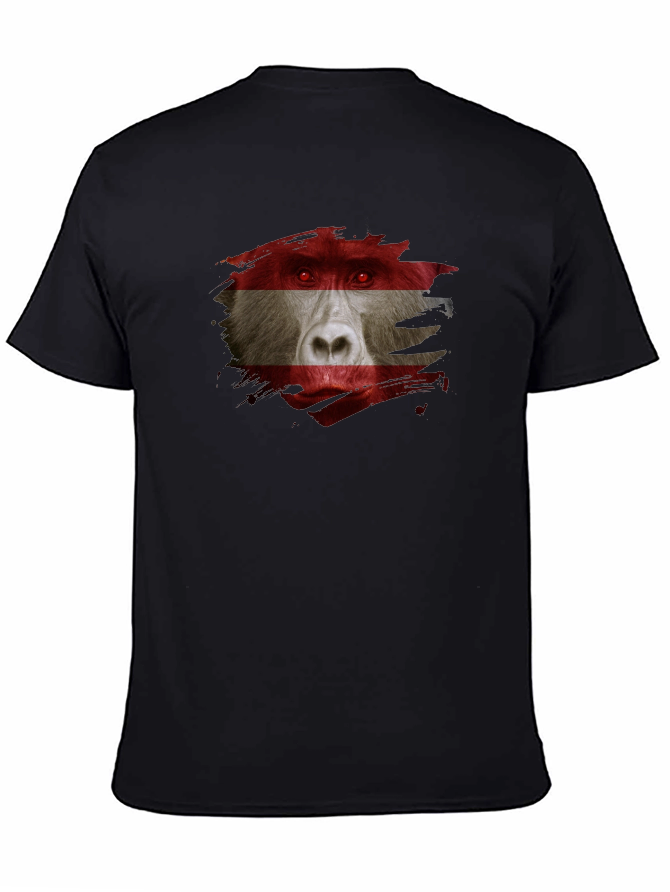 Austrian Baboon Graphic Tee - Unique Flag T-Shirt