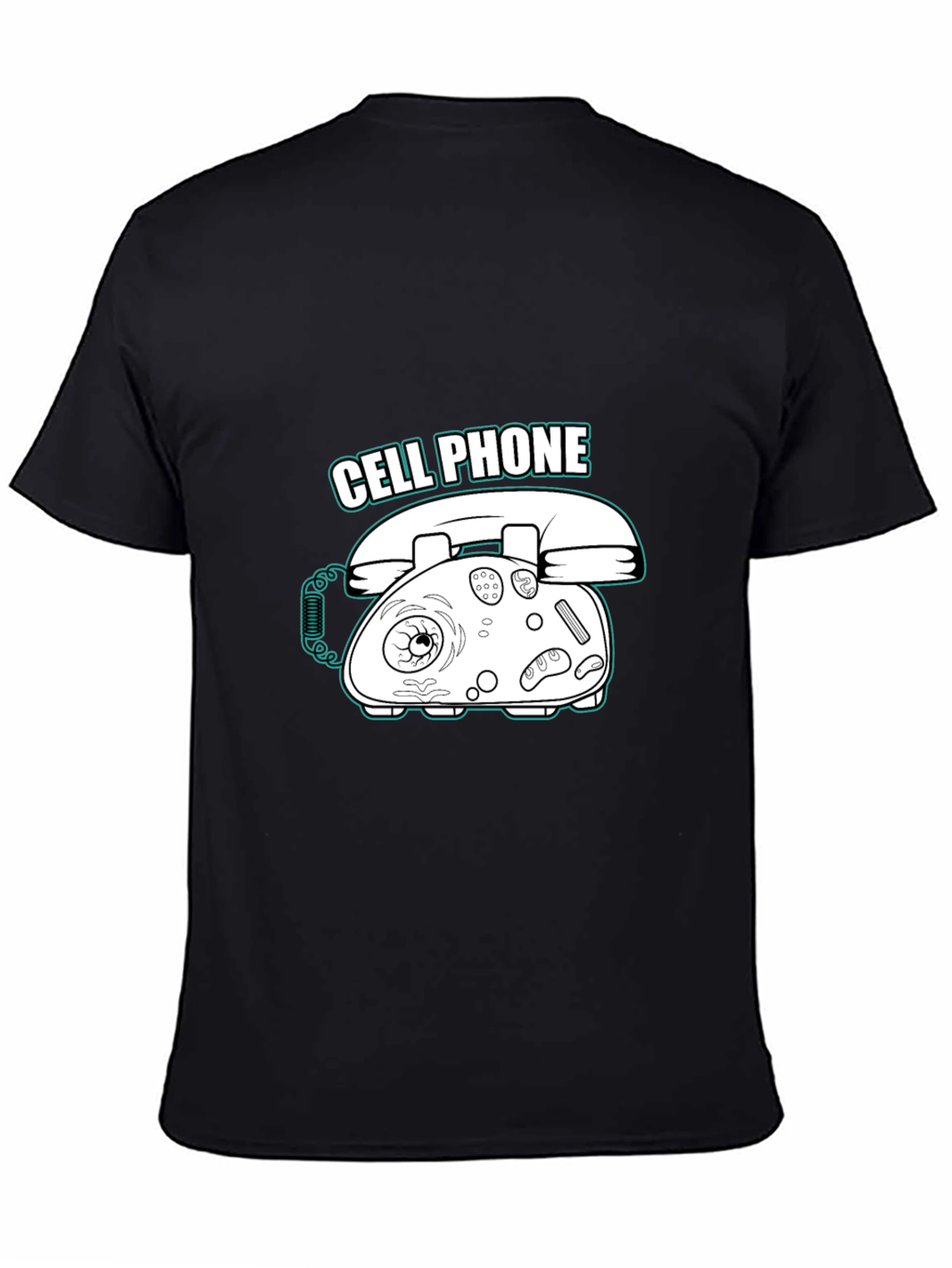 Humorous Cell Phone Graphic T-Shirt