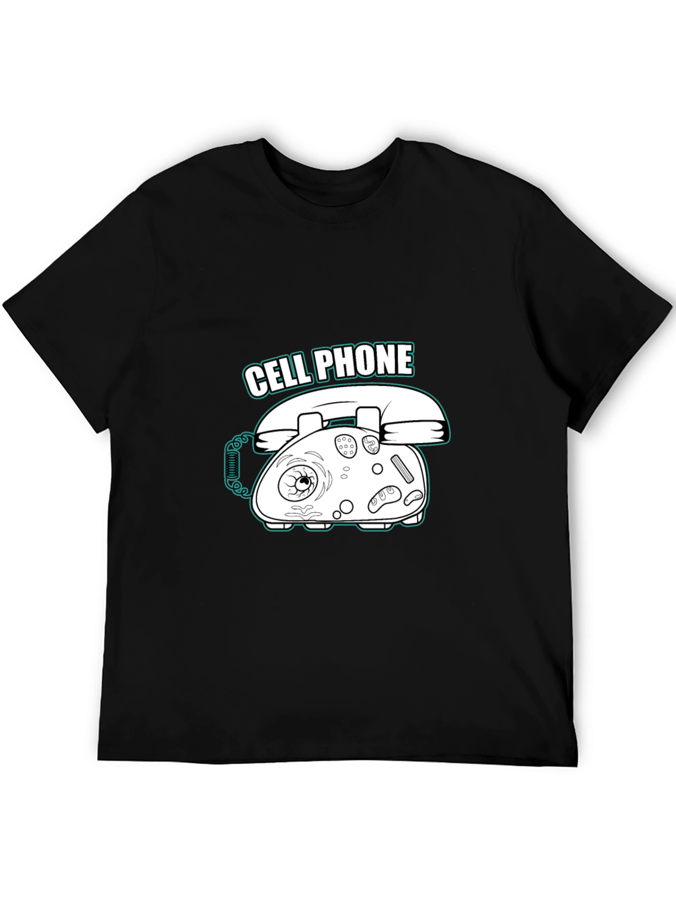 Humorous Cell Phone Graphic T-Shirt