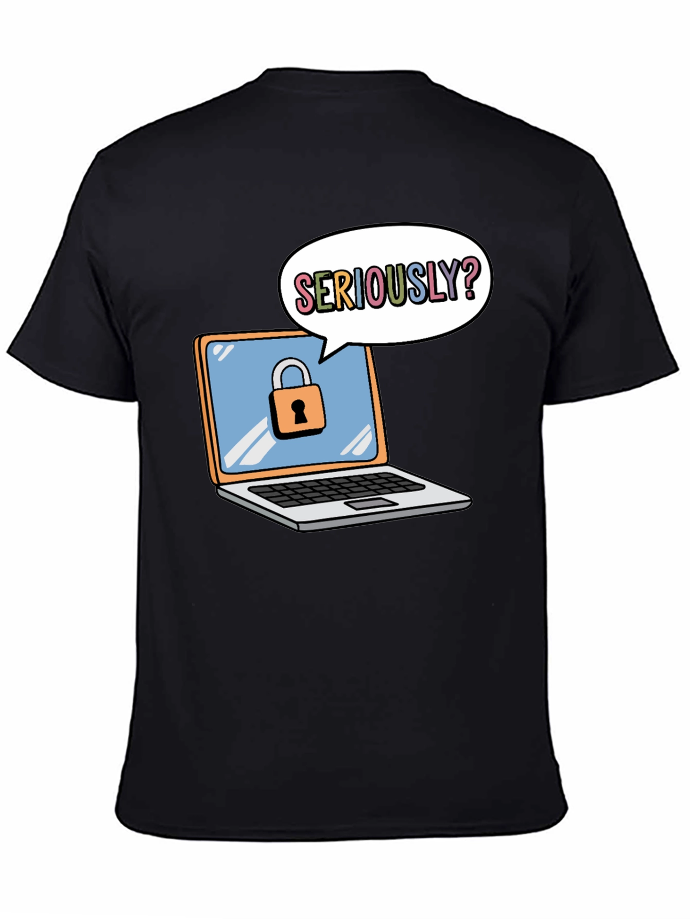 Funny Security Laptop T-Shirt