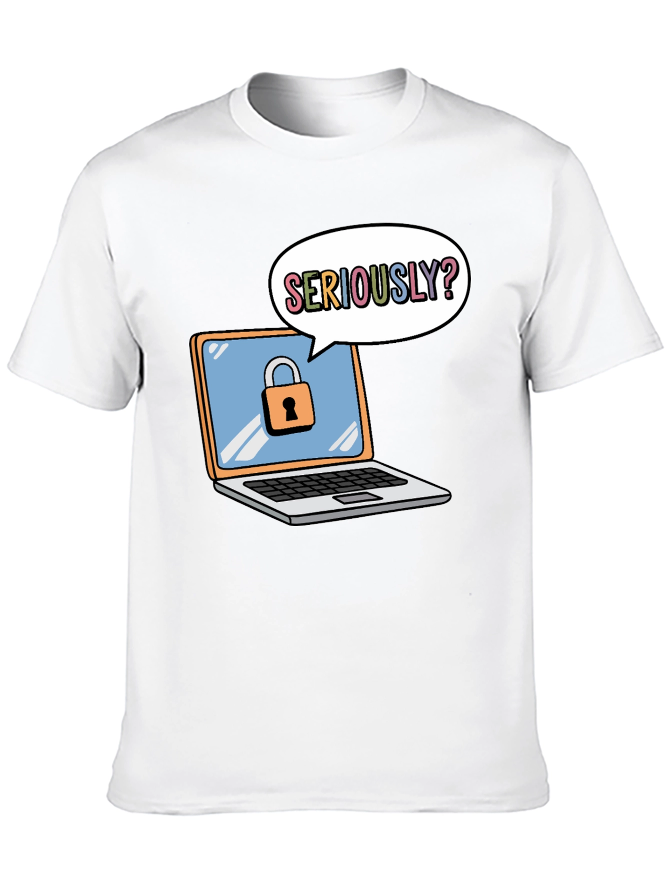 Funny Security Laptop T-Shirt