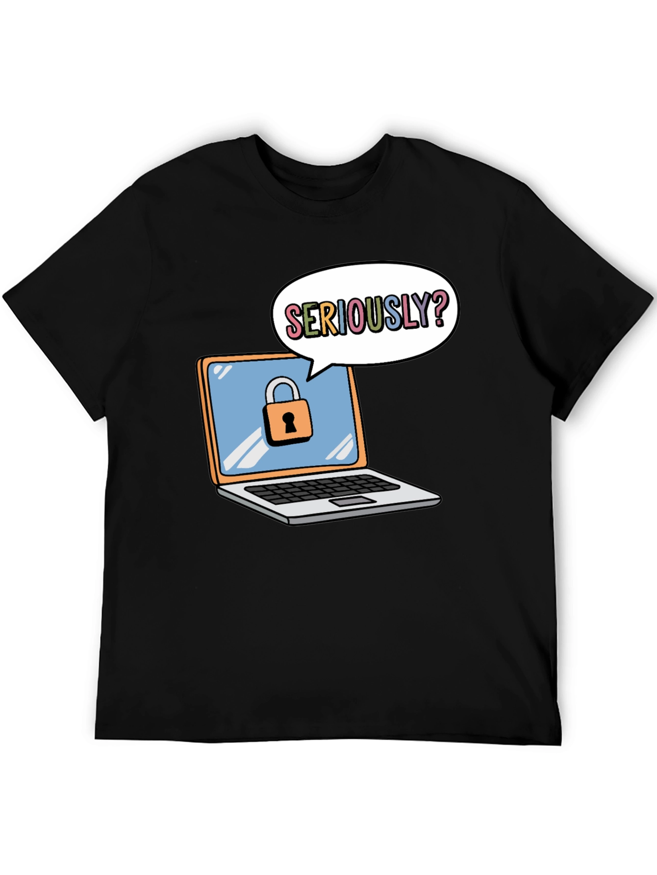 Funny Security Laptop T-Shirt