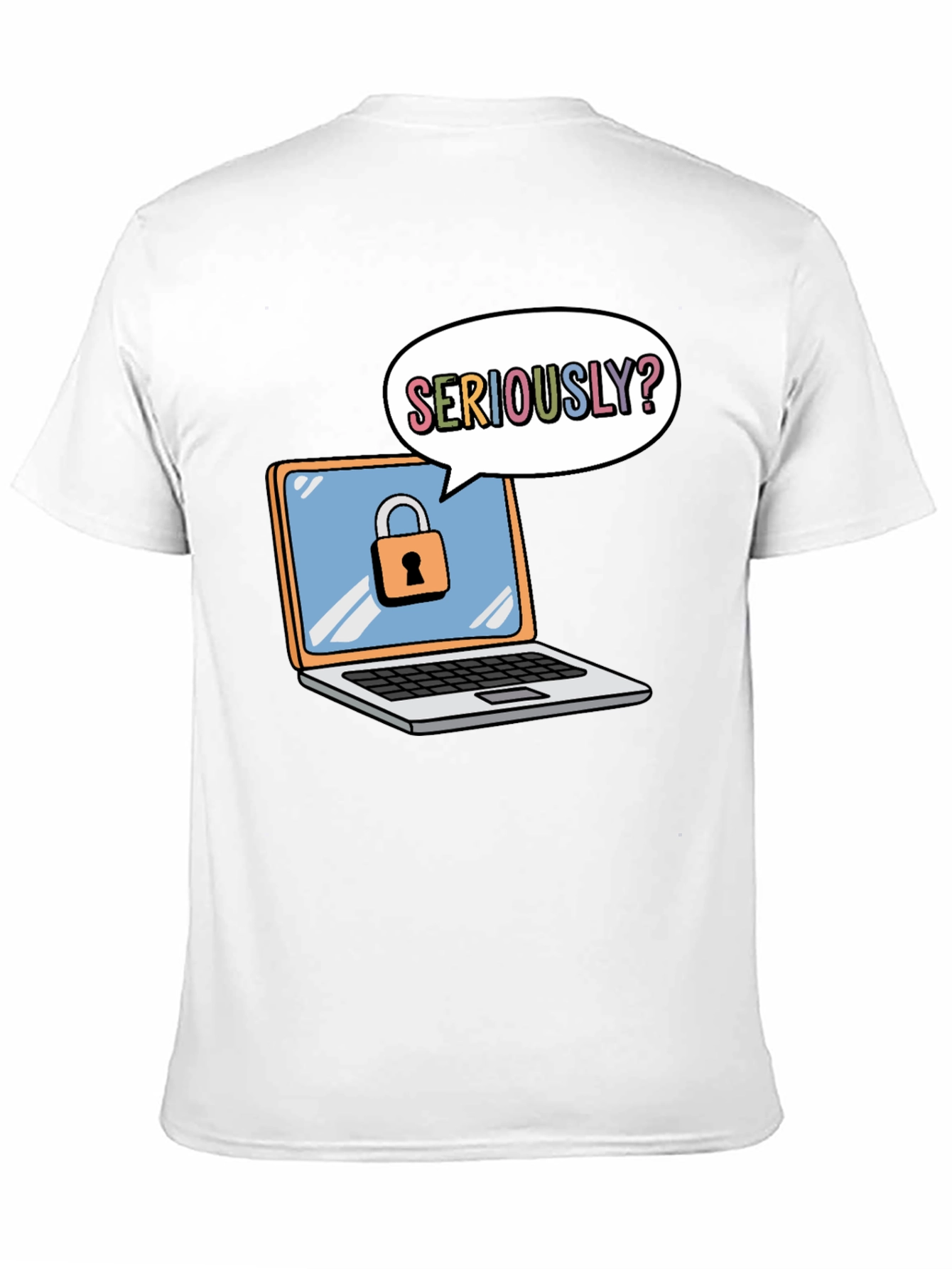 Funny Security Laptop T-Shirt