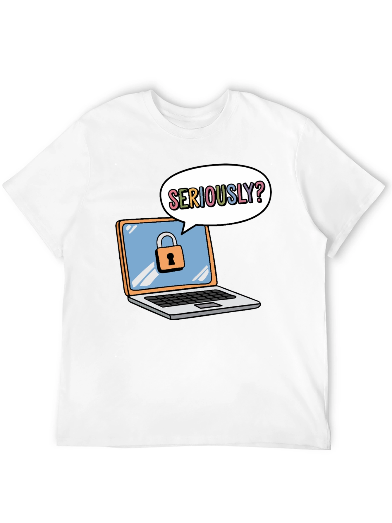 Funny Security Laptop T-Shirt