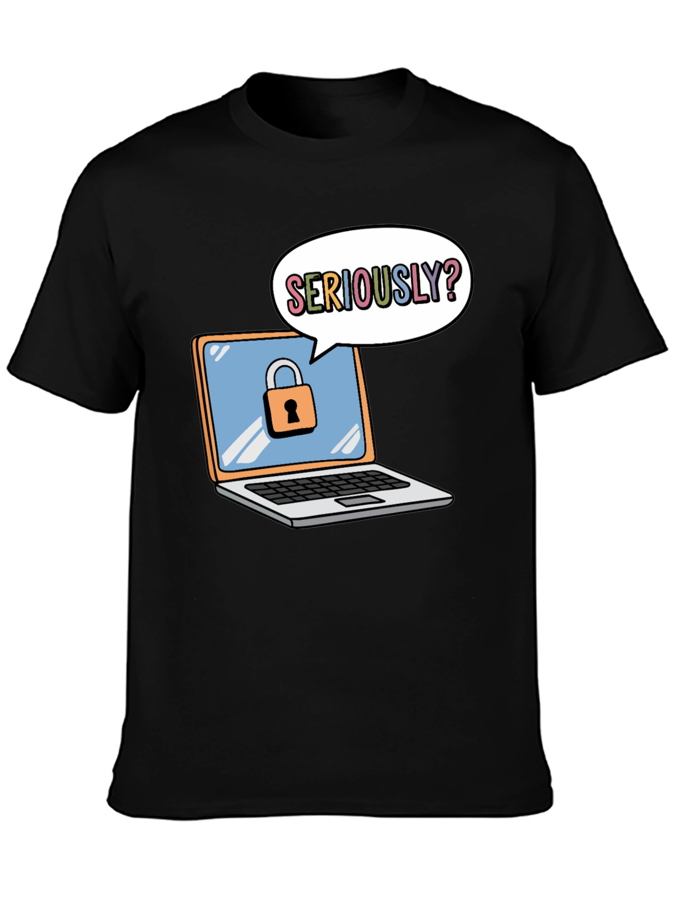 Funny Security Laptop T-Shirt