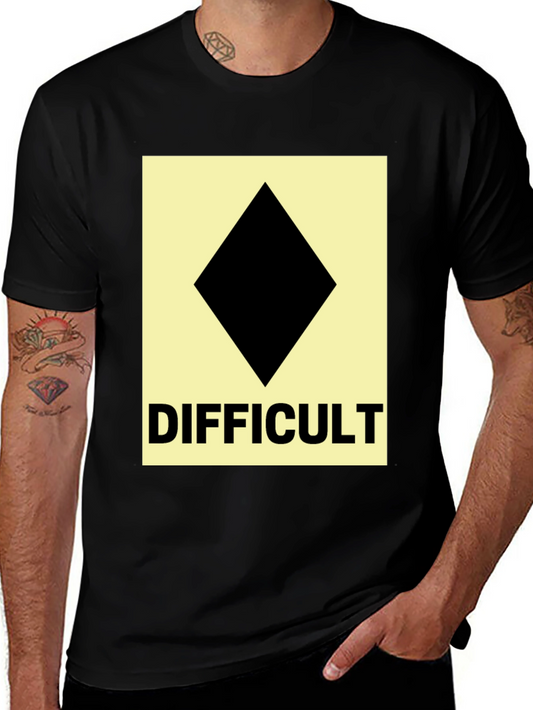 Difficult Ski Run Diamond Tee