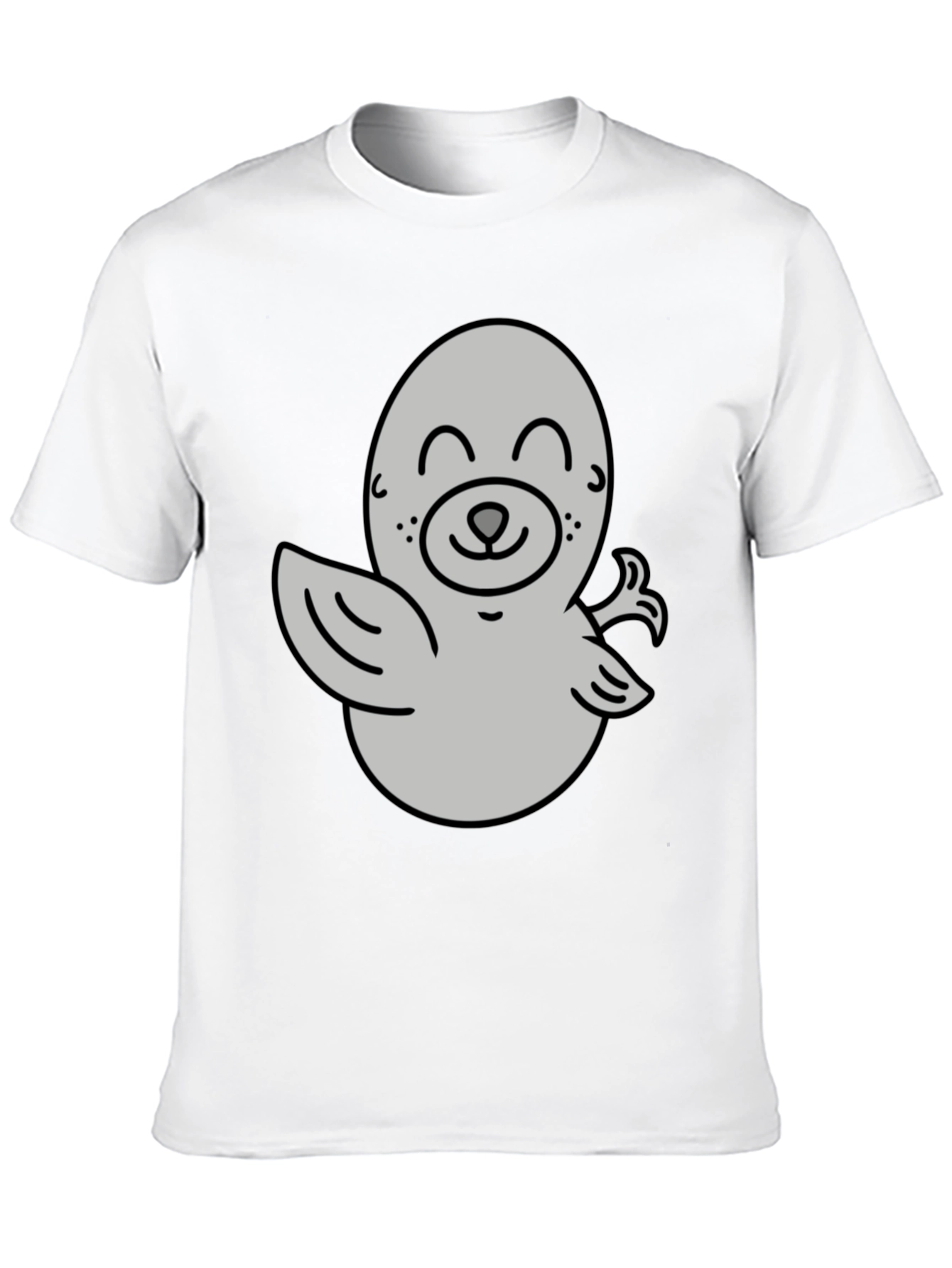 Cute Cartoon Seal Graphic T-Shirt