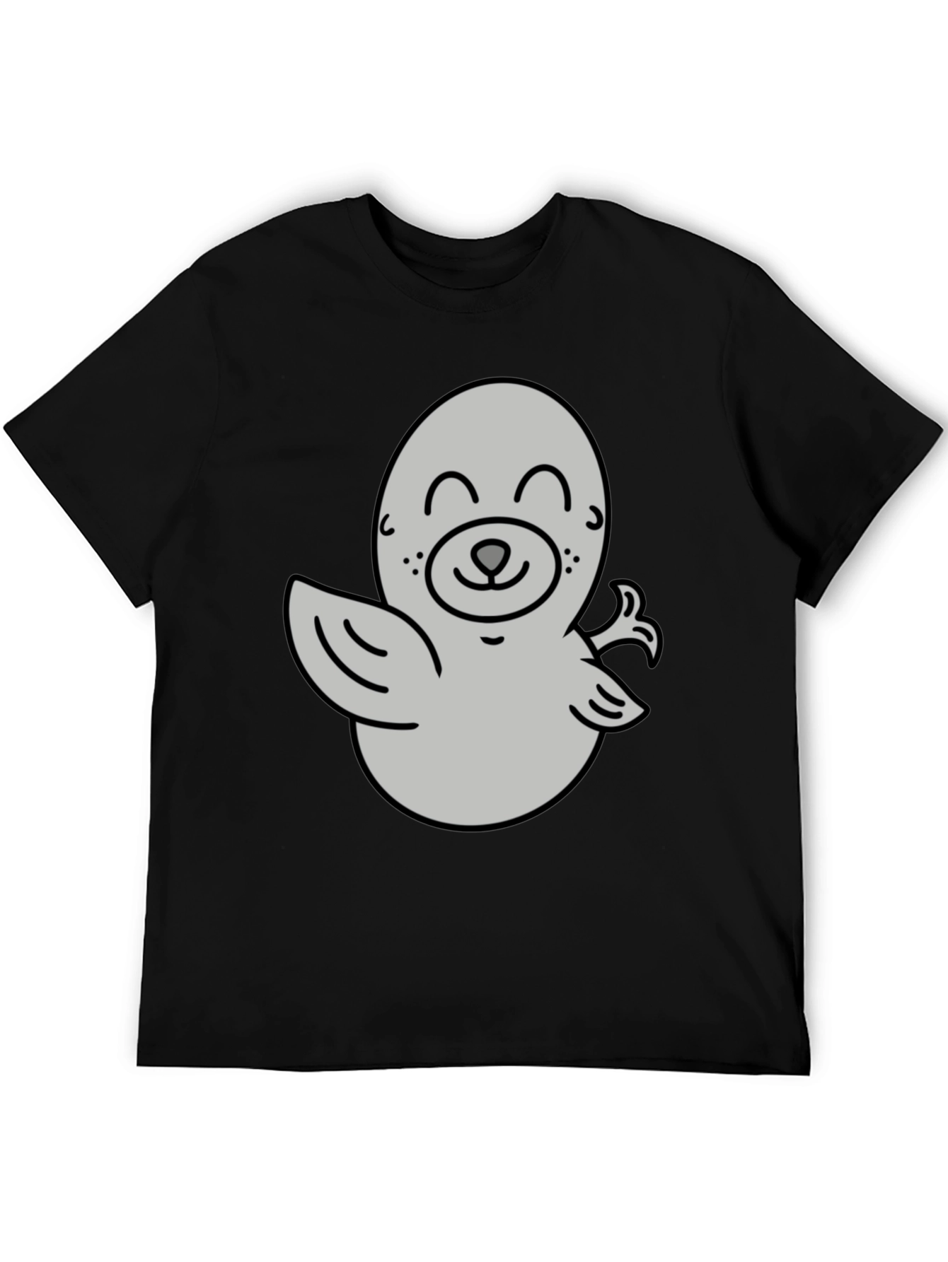 Cute Cartoon Seal Graphic T-Shirt