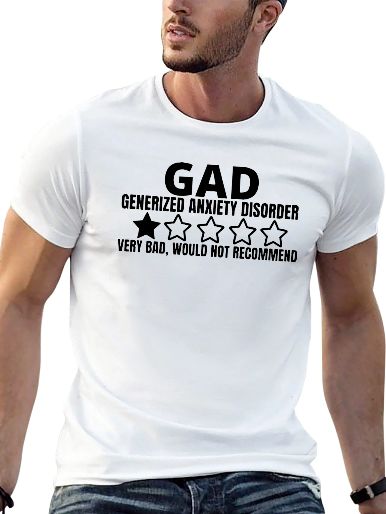 GAD Rating T-Shirt - Funny Anxiety Disorder Tee