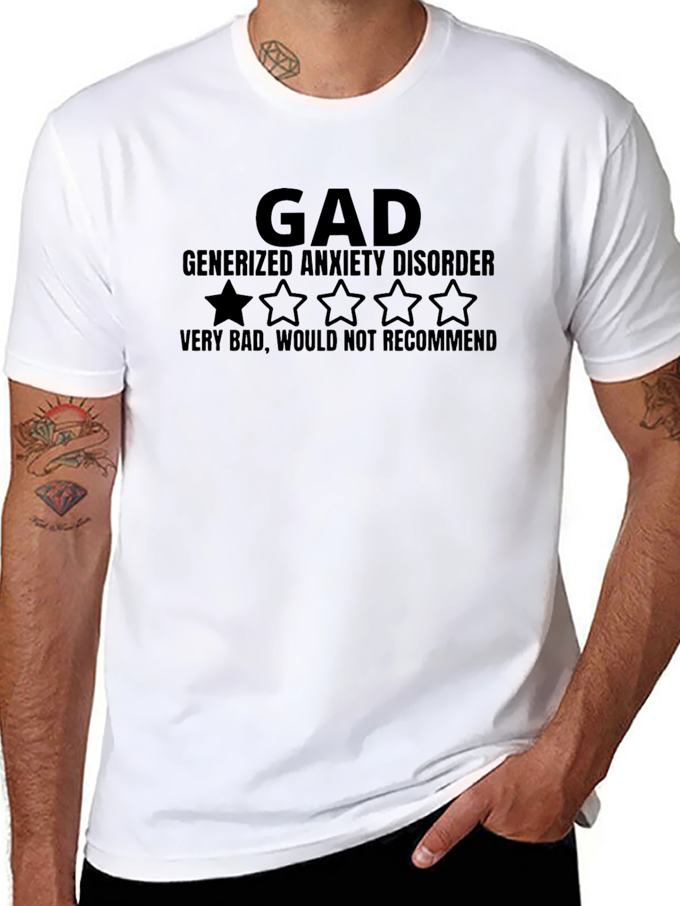 GAD Rating T-Shirt - Funny Anxiety Disorder Tee