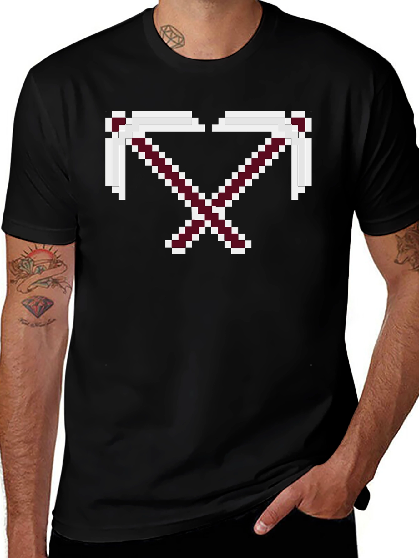 Pixel Pickaxe T-Shirt - Minecraft Inspired Graphic Tee