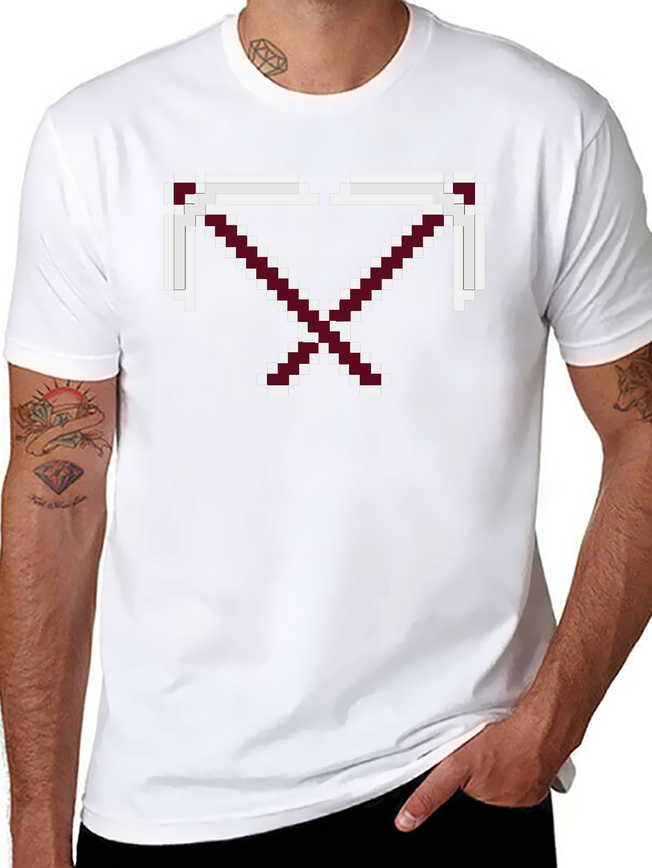 Pixel Pickaxe T-Shirt - Minecraft Inspired Graphic Tee