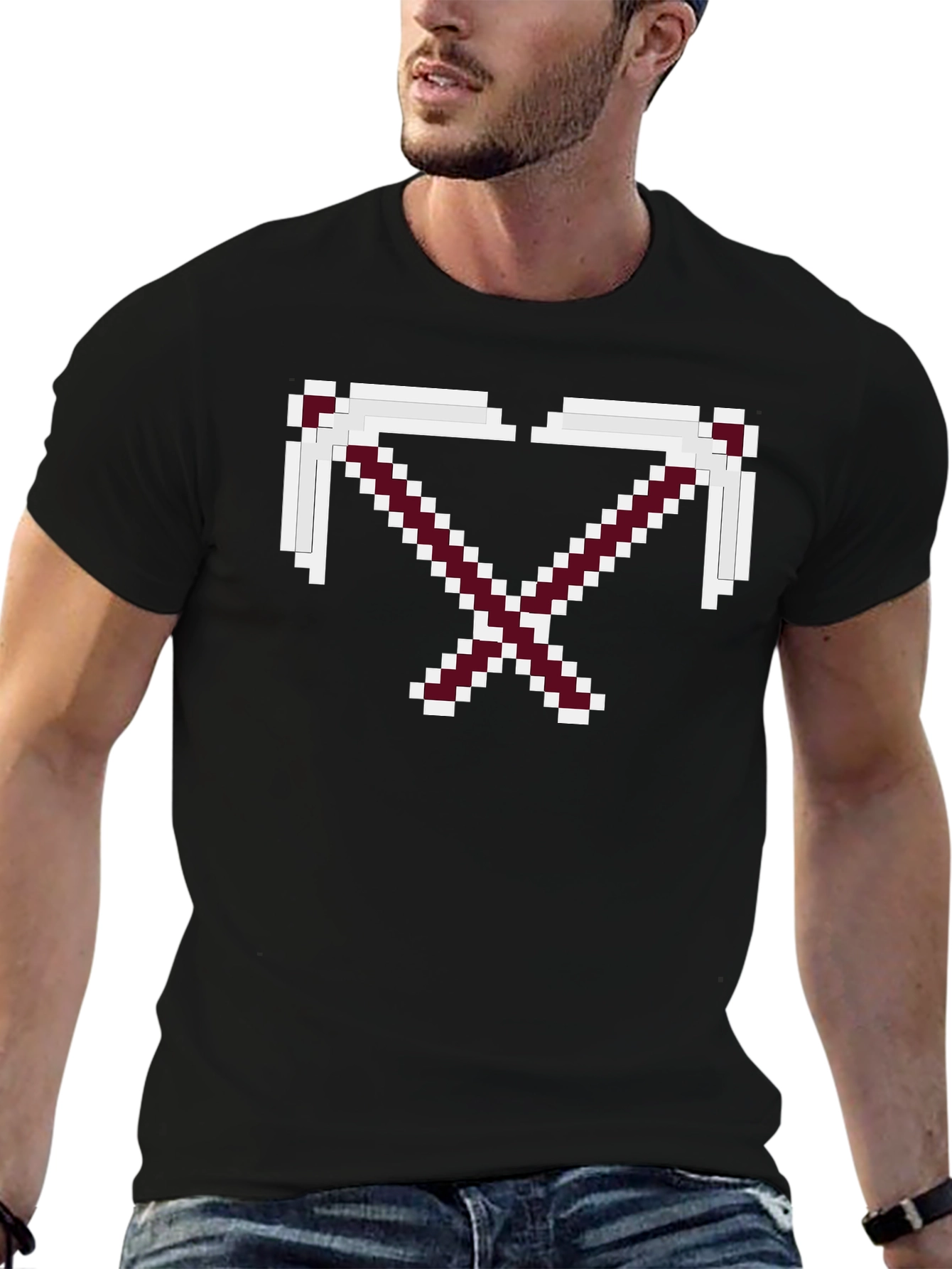 Pixel Pickaxe T-Shirt - Minecraft Inspired Graphic Tee