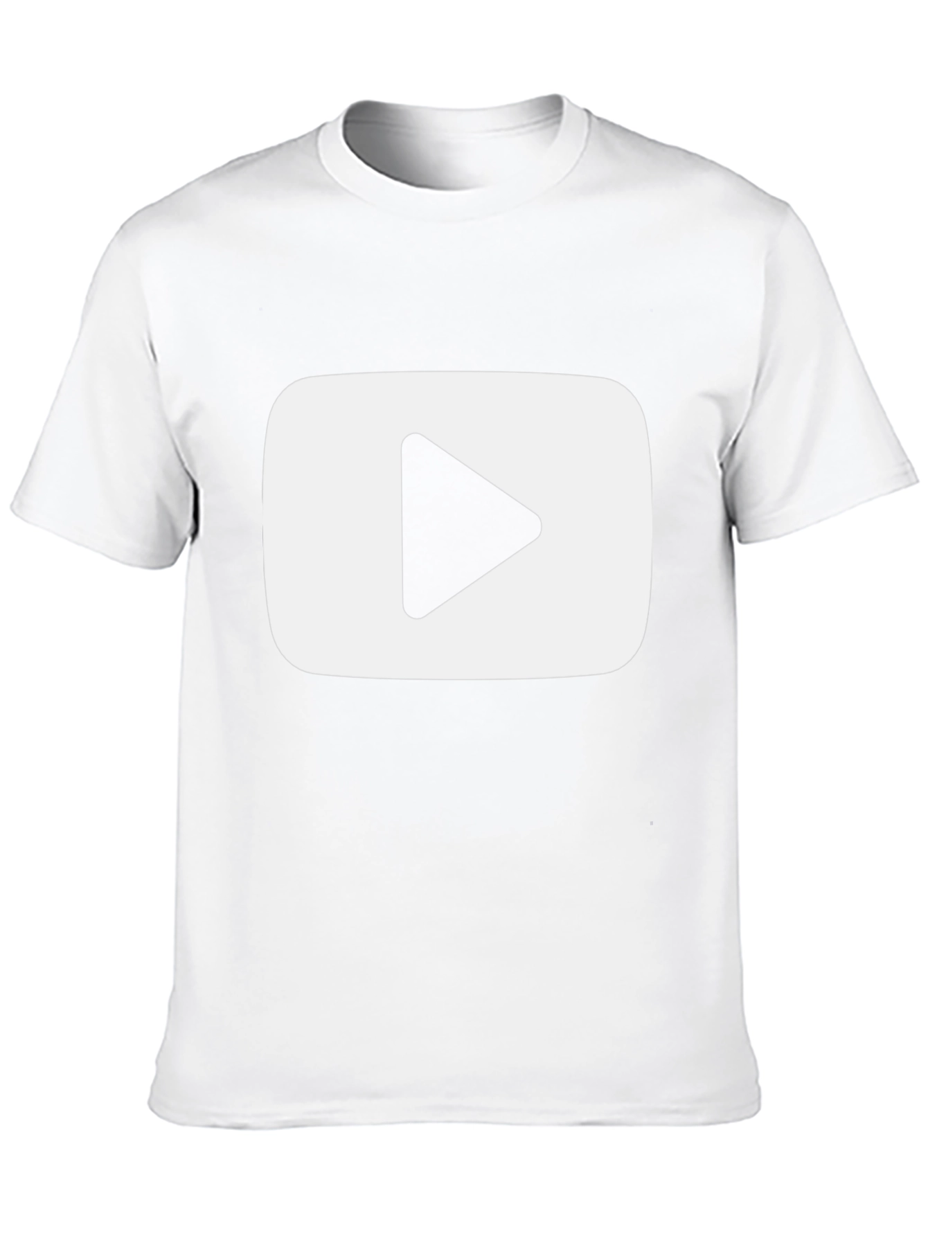 YouTube Play Button Black T-Shirt