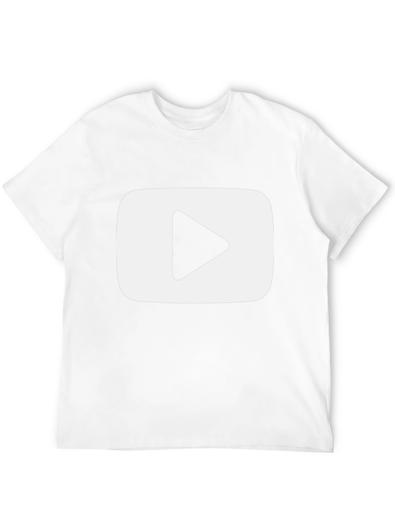 YouTube Play Button Black T-Shirt