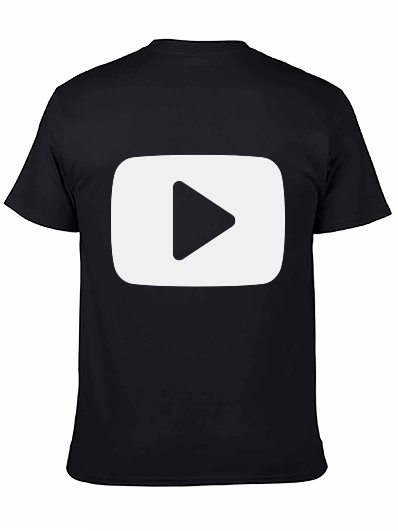 YouTube Play Button Black T-Shirt