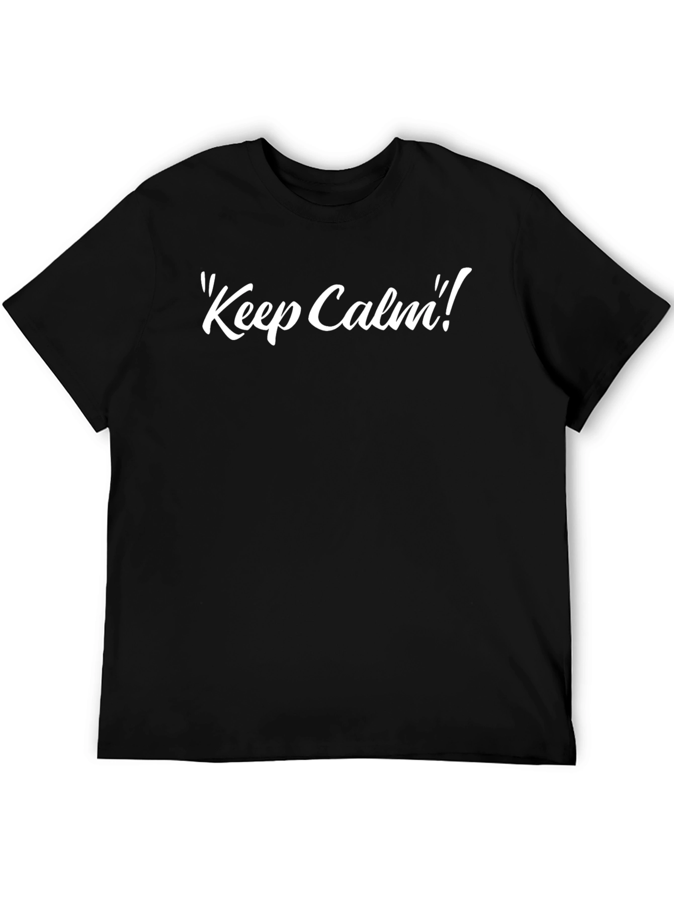 Keep Calm Black T-Shirt - Stylish Comfort