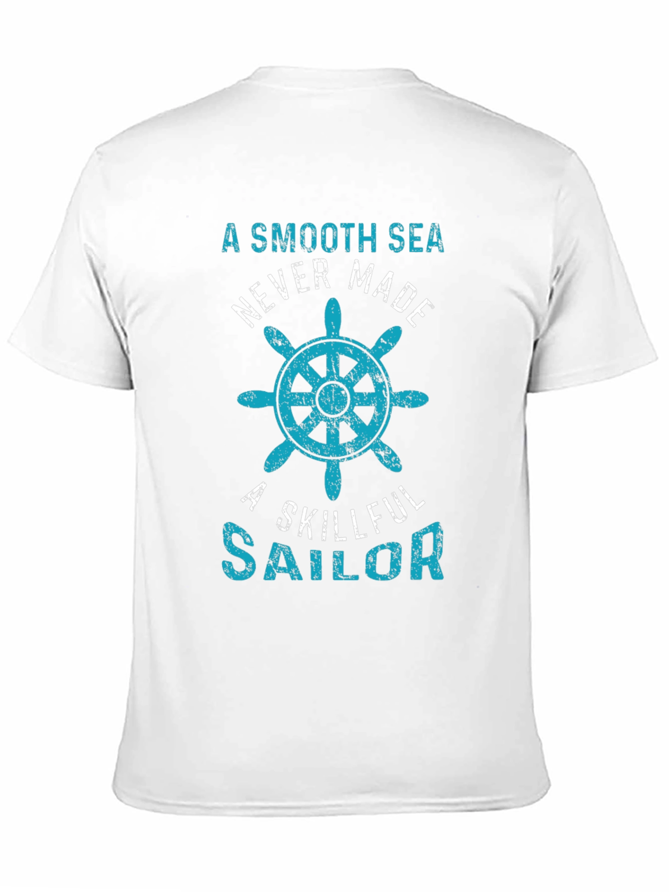 Smooth Sea Sailor Tee - Bold Nautical Graphic