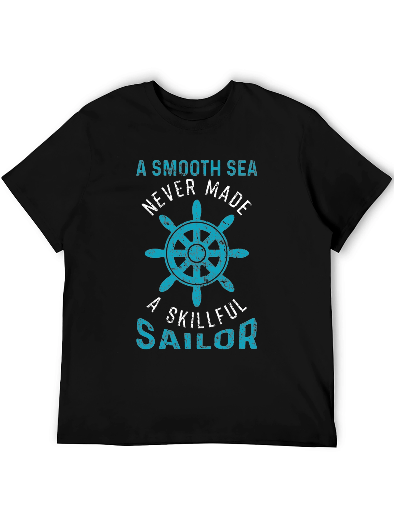 Smooth Sea Sailor Tee - Bold Nautical Graphic