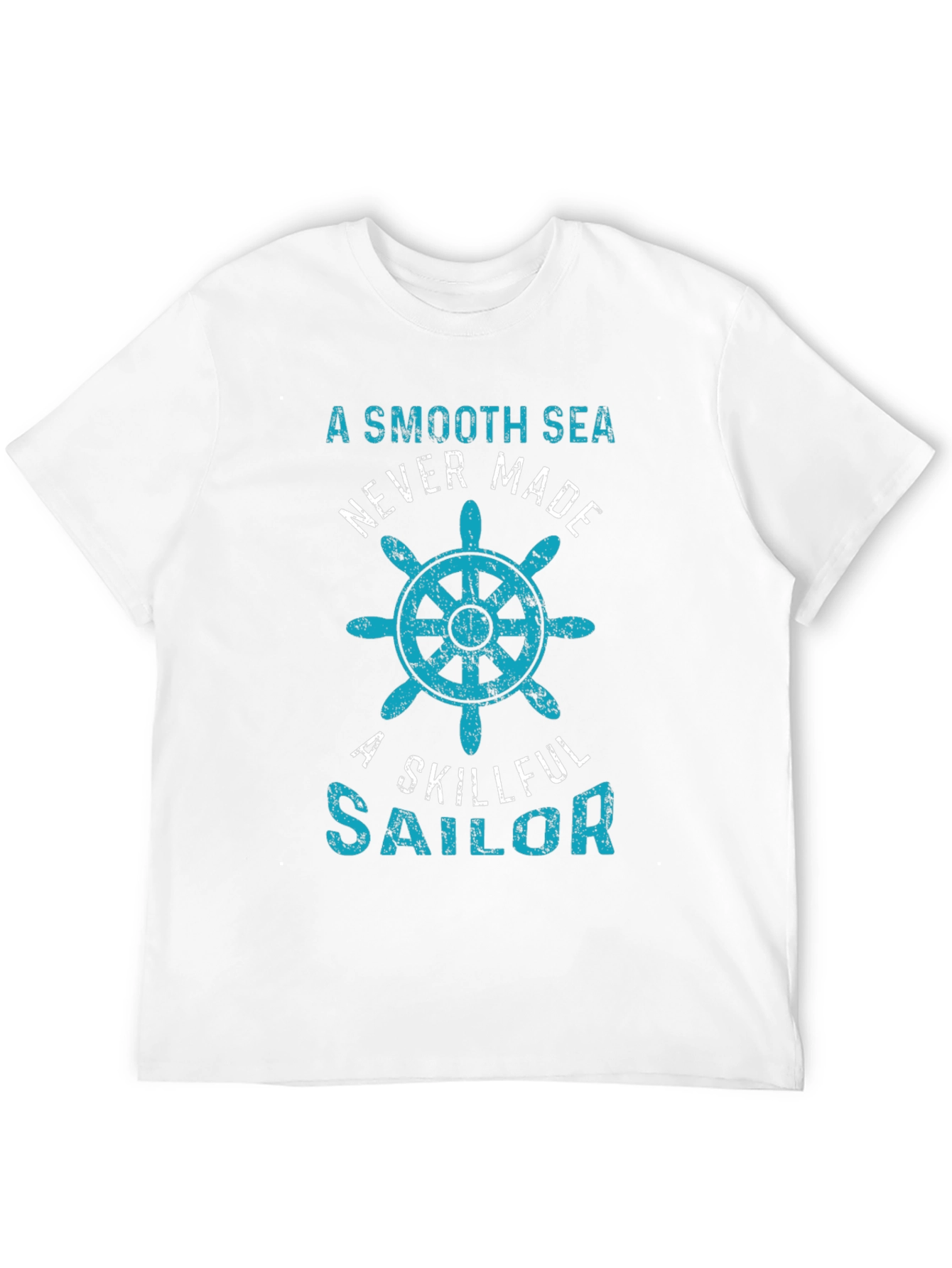 Smooth Sea Sailor Tee - Bold Nautical Graphic