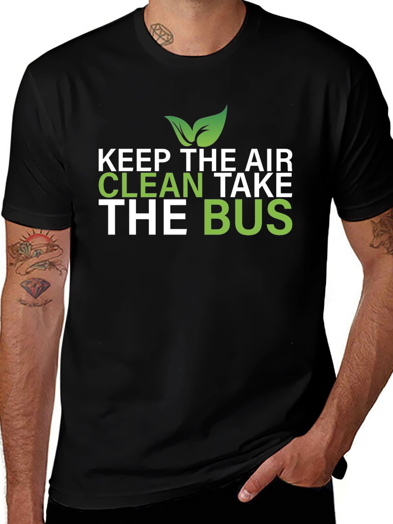 Eco-Friendly Keep The Air Clean Take The Bus T-Shirt