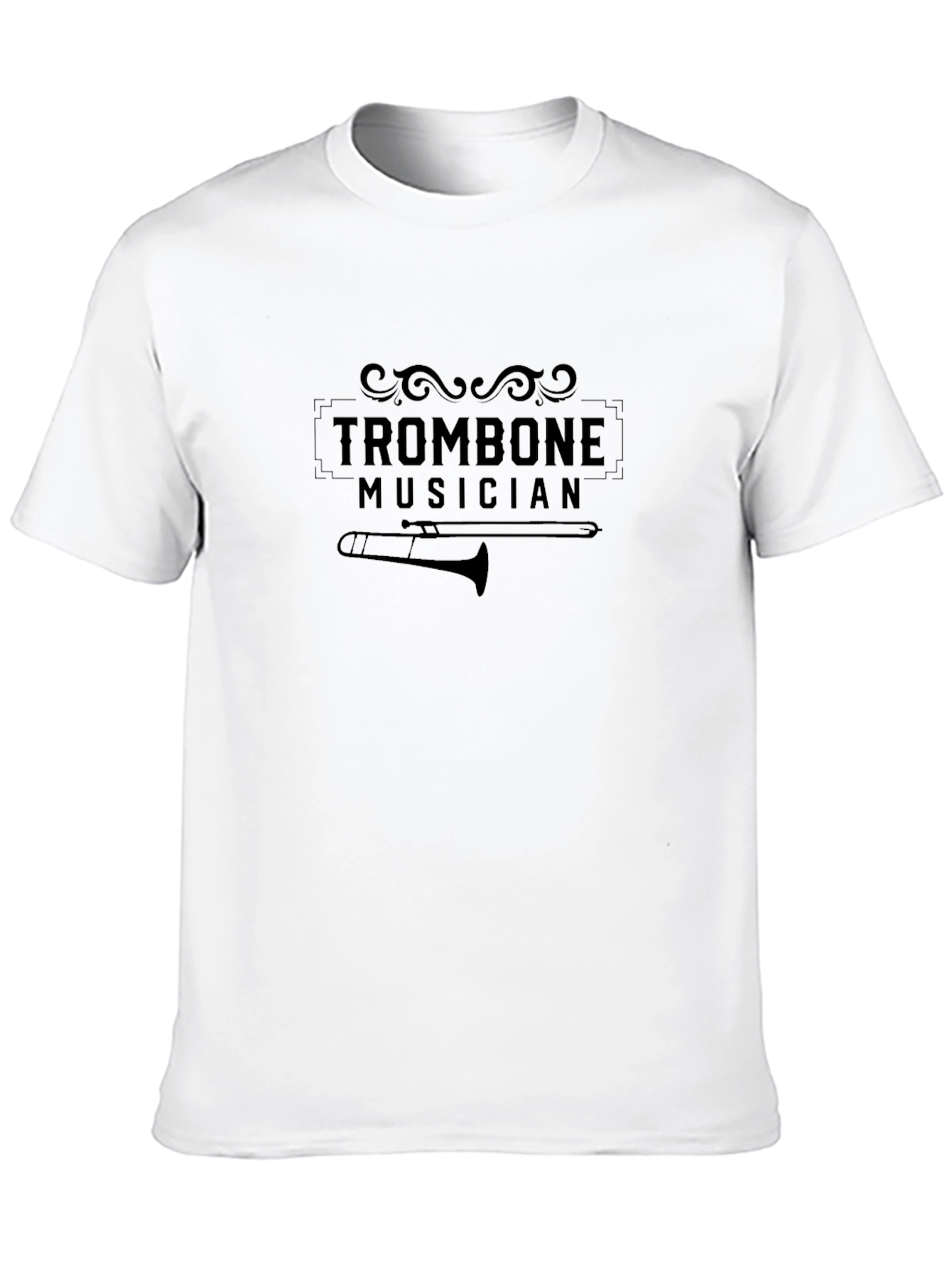 Trombone Musician Black T-Shirt