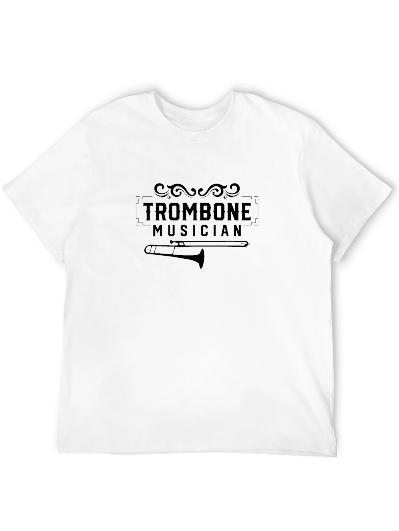 Trombone Musician Black T-Shirt
