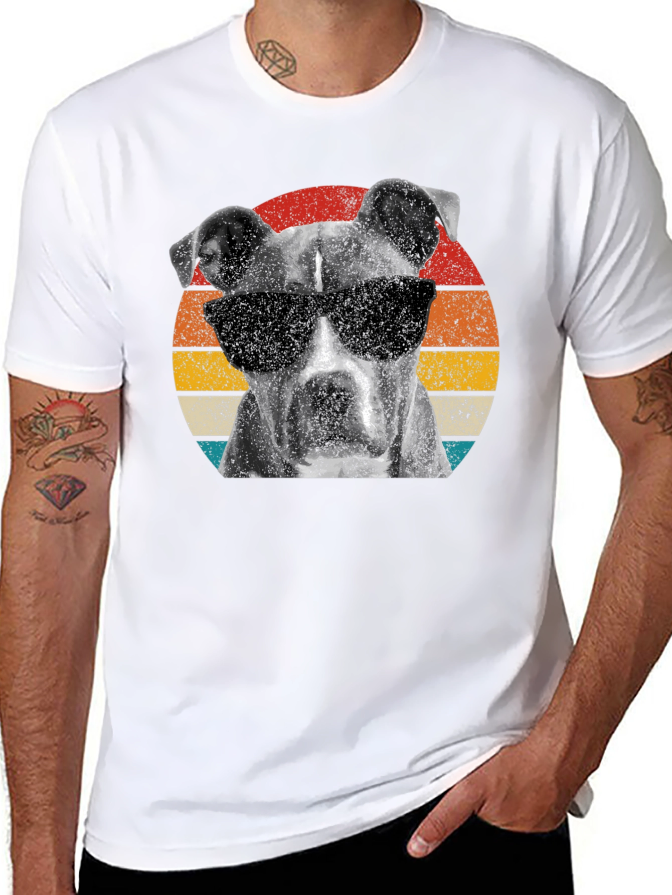 Cool Pitbull Graphic T-Shirt