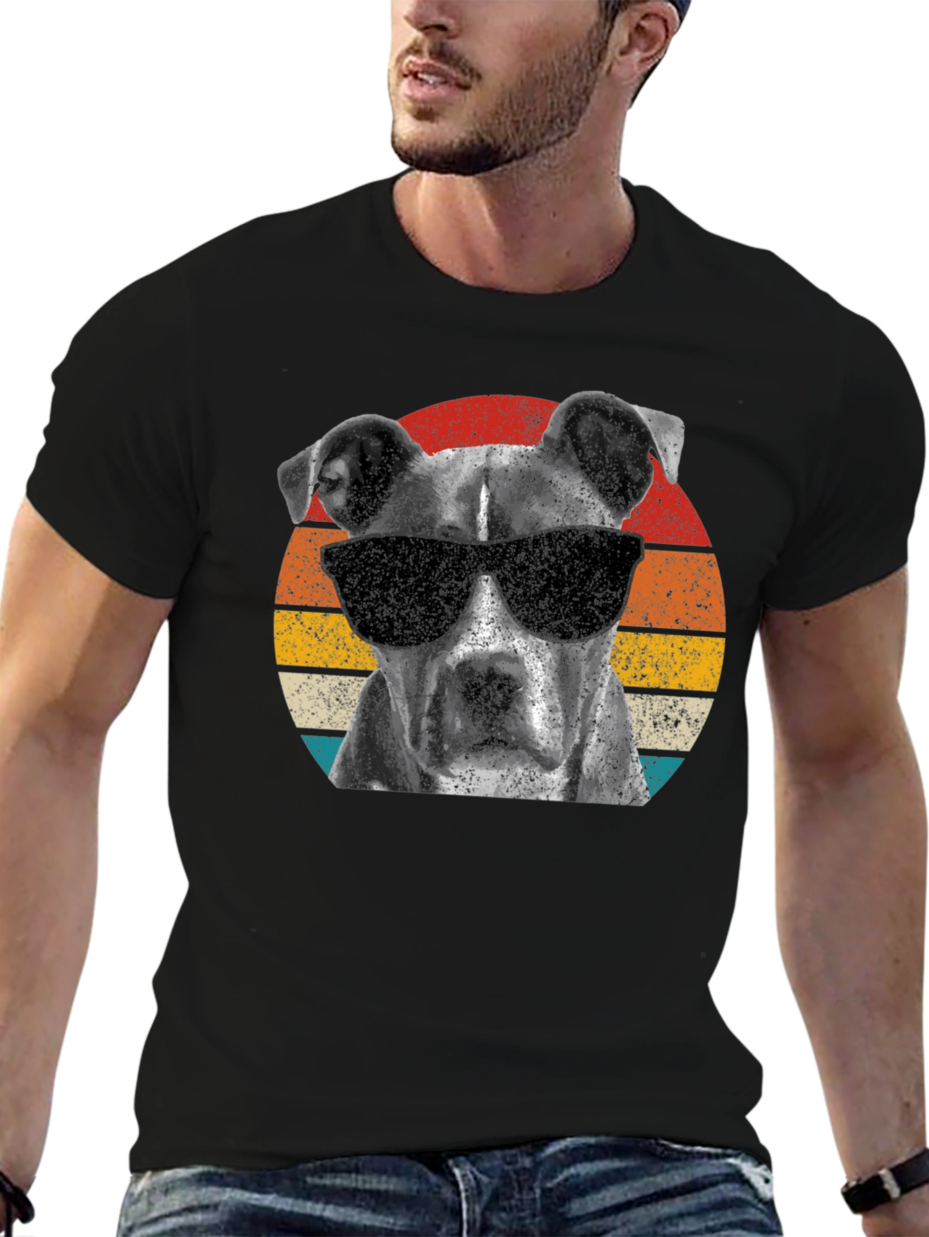 Cool Pitbull Graphic T-Shirt