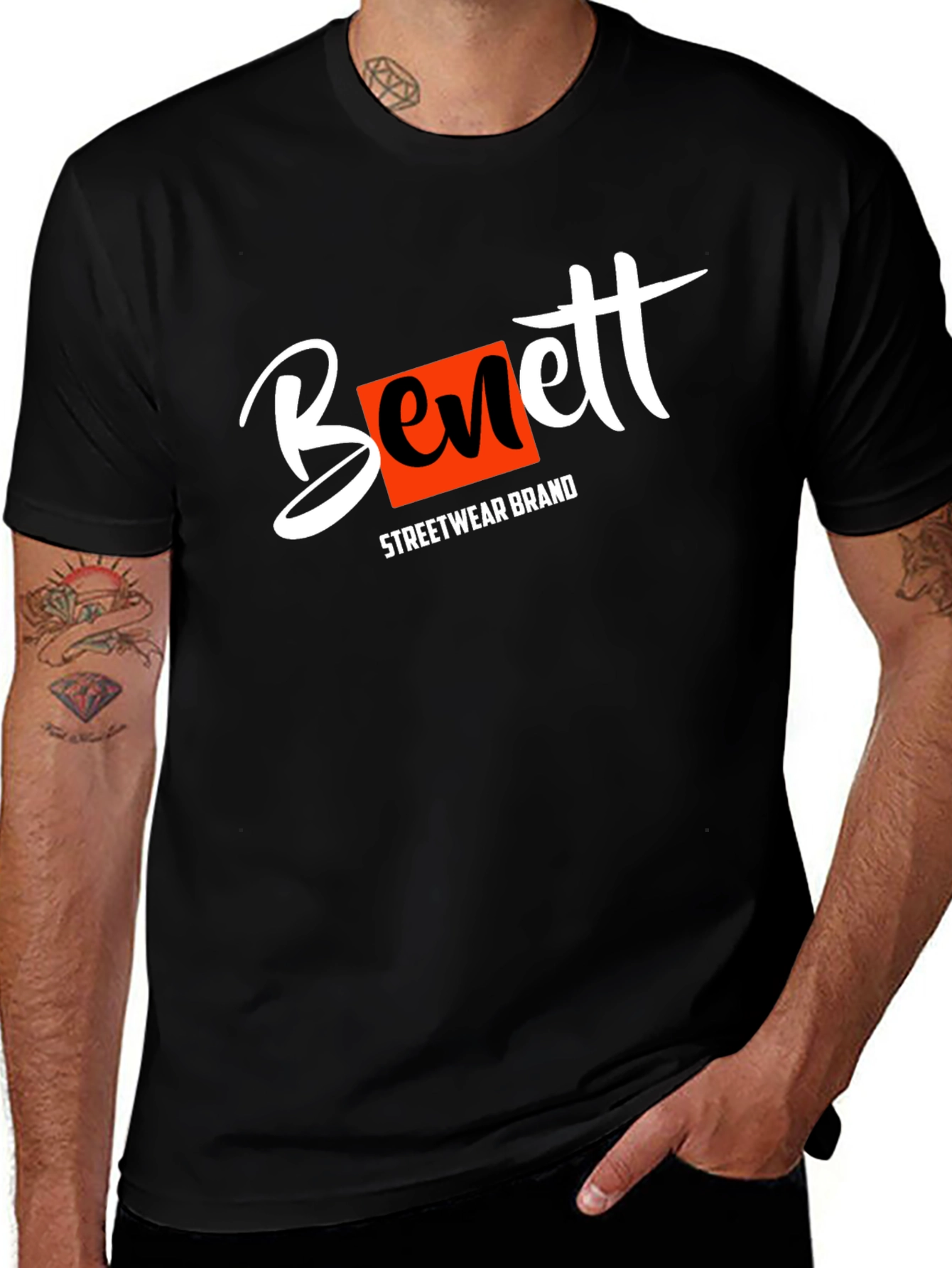 Bennett Streetwear Brand T-Shirt - Black