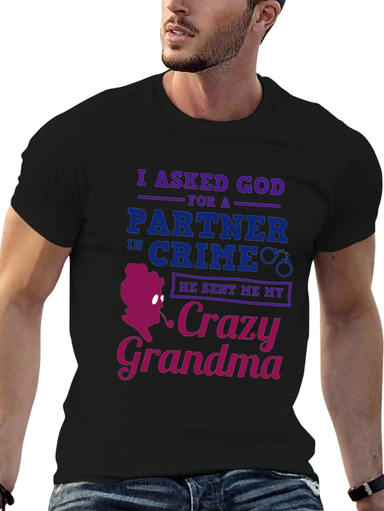 Crazy Grandma T-Shirt - Funny Graphic Tee