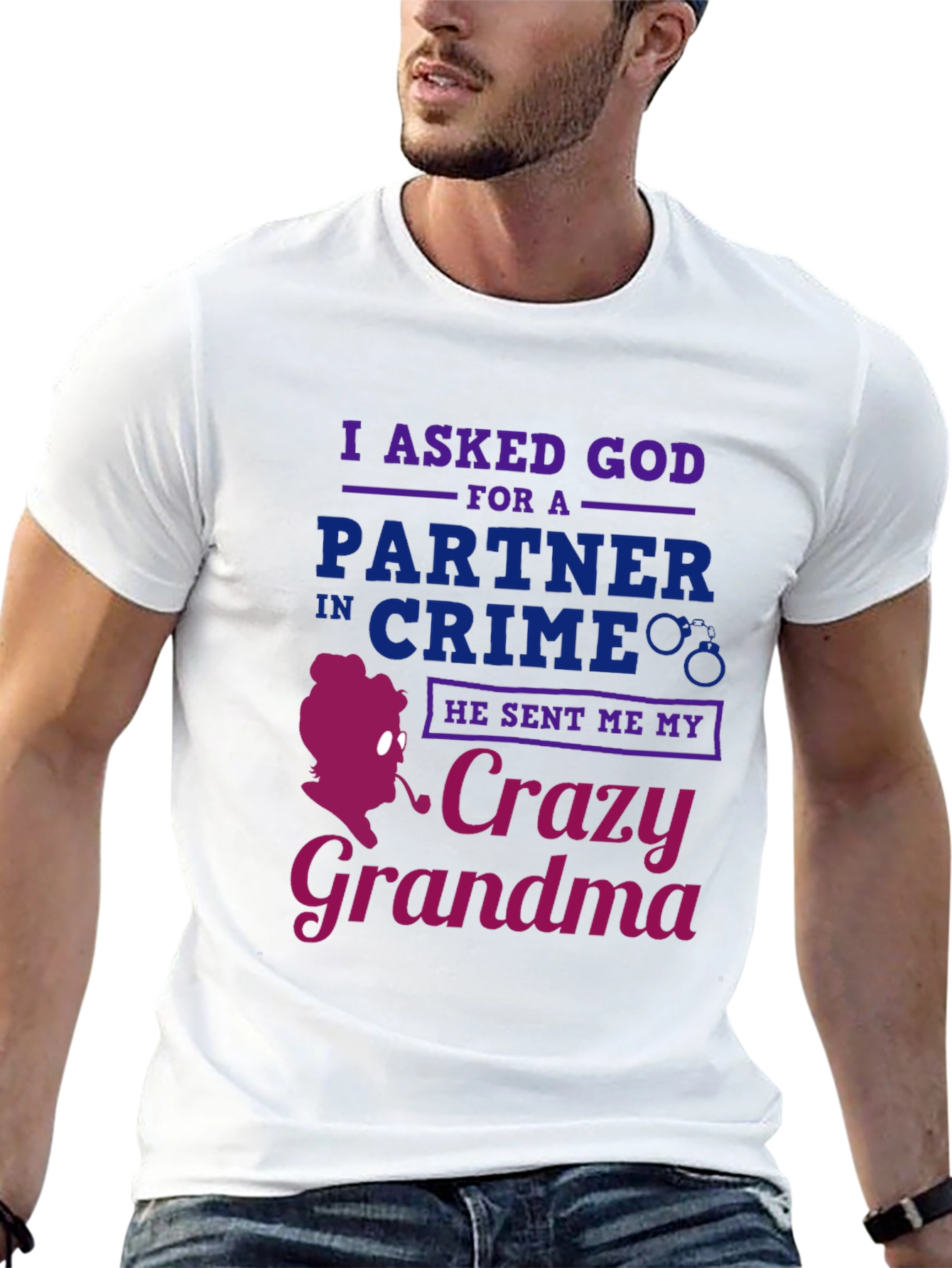 Crazy Grandma T-Shirt - Funny Graphic Tee
