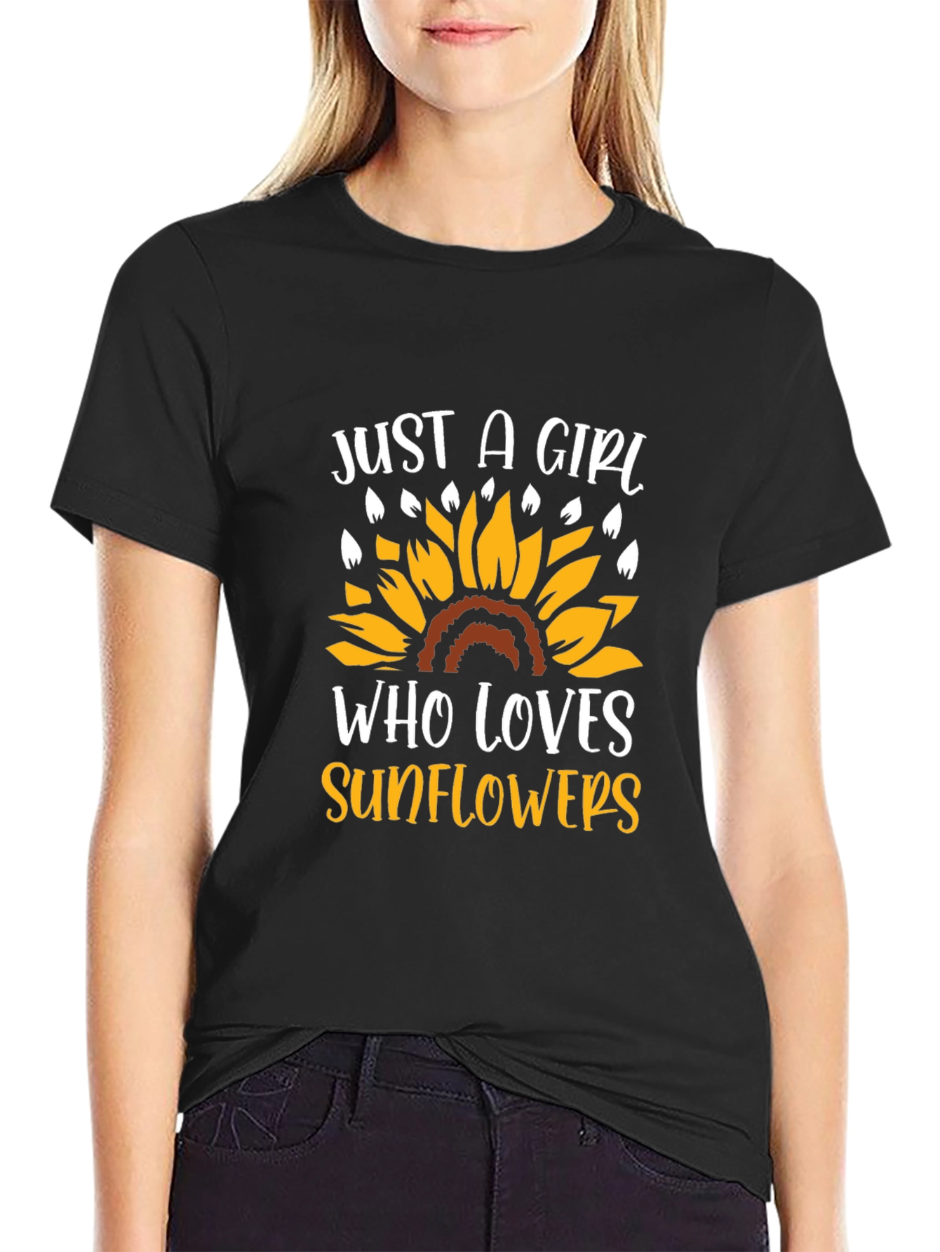 Just A Girl Who Loves Sunflowers T-Shirt