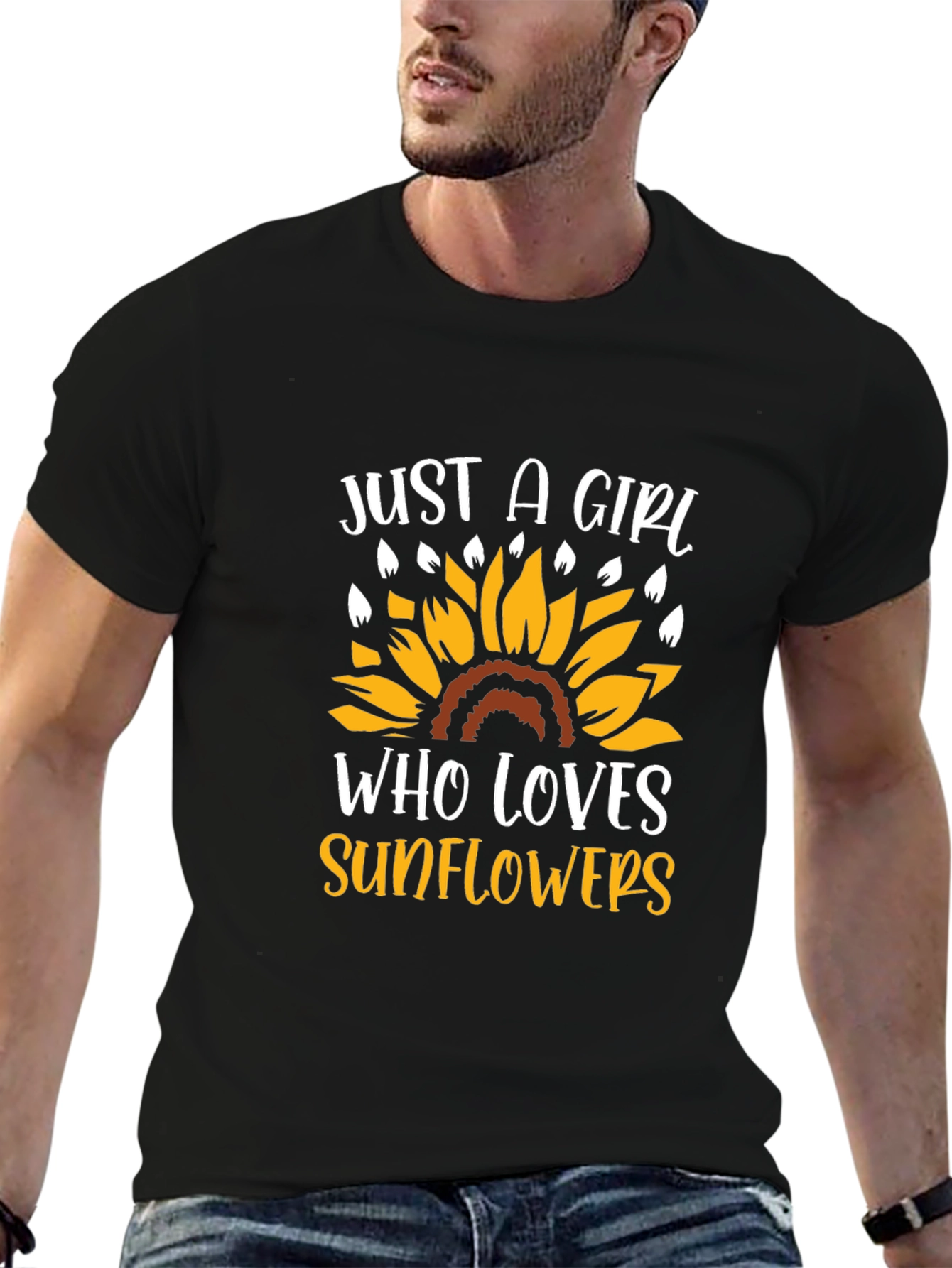 Just A Girl Who Loves Sunflowers T-Shirt
