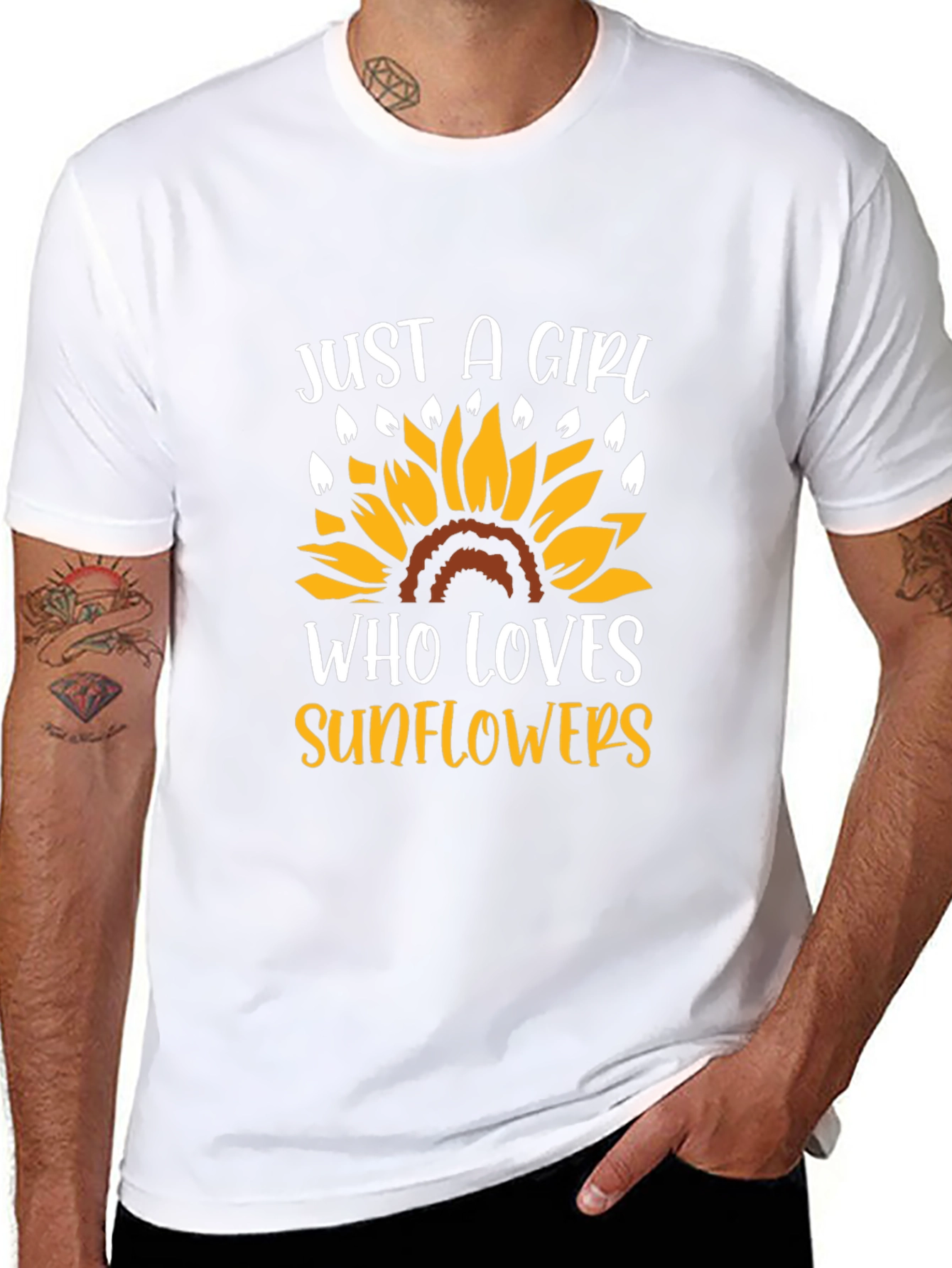 Just A Girl Who Loves Sunflowers T-Shirt