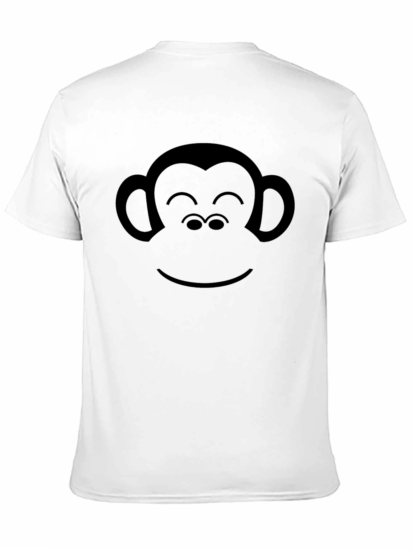 Monkey Face Graphic Black T-Shirt - Casual Tee