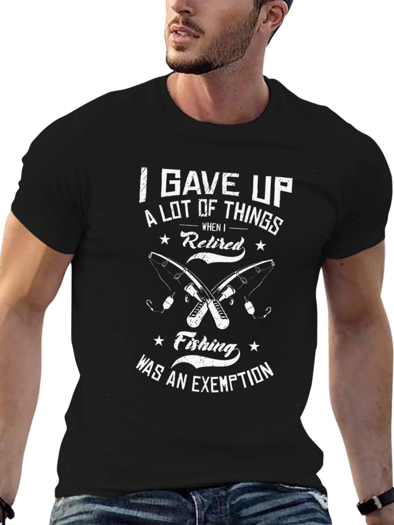 Retired Fishing T-Shirt - Fishermans Exemption
