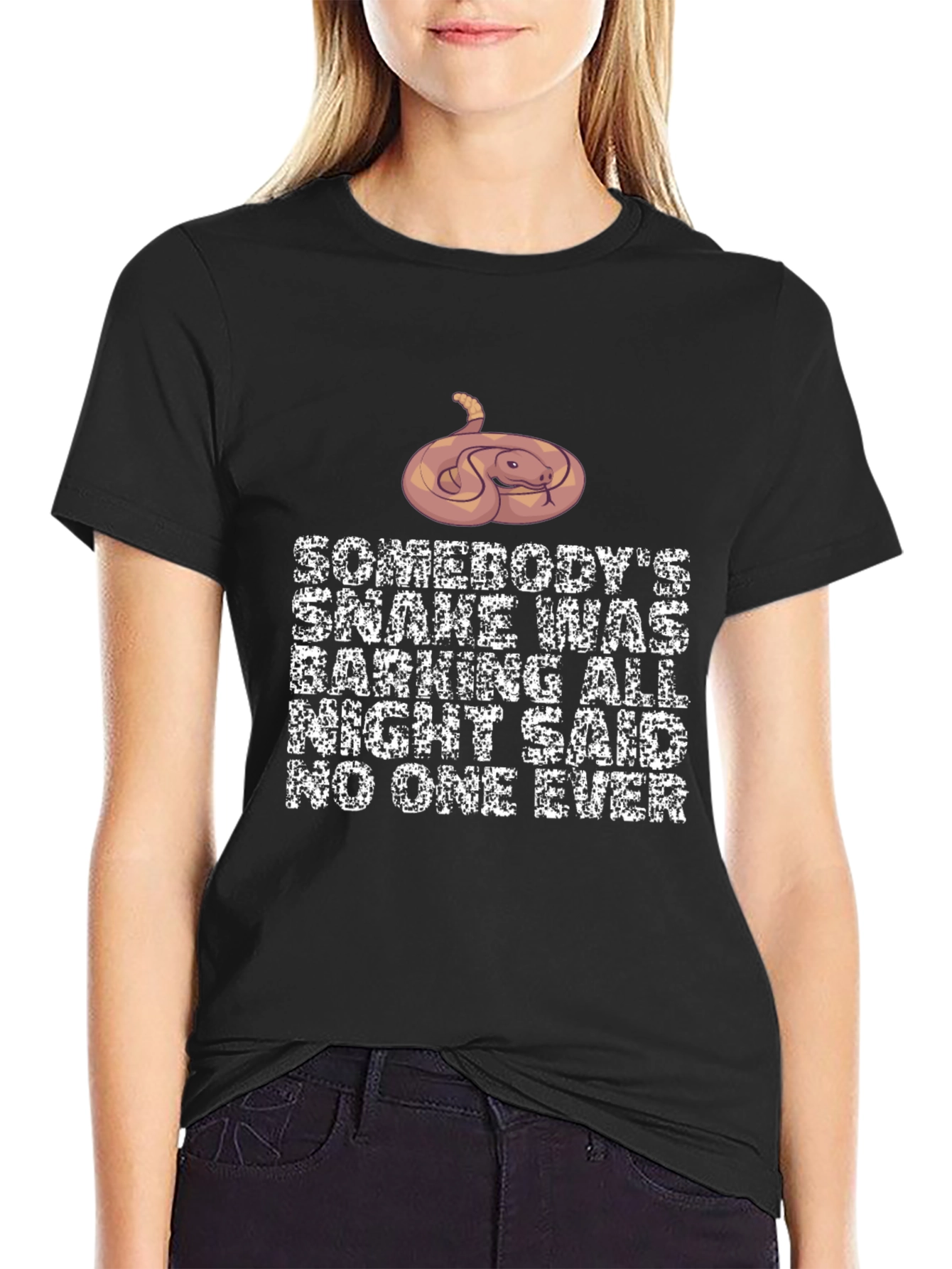 Funny Snake Barking T-Shirt Novelty Reptile Tee