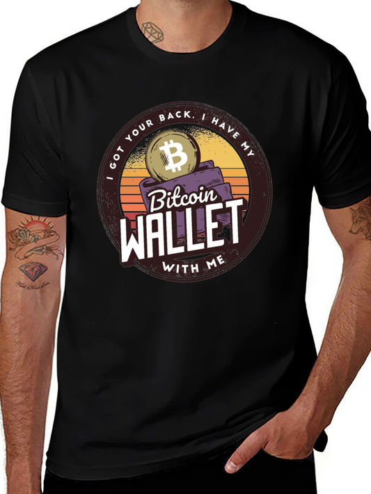 Bitcoin Wallet Graphic T-Shirt - Crypto Tee
