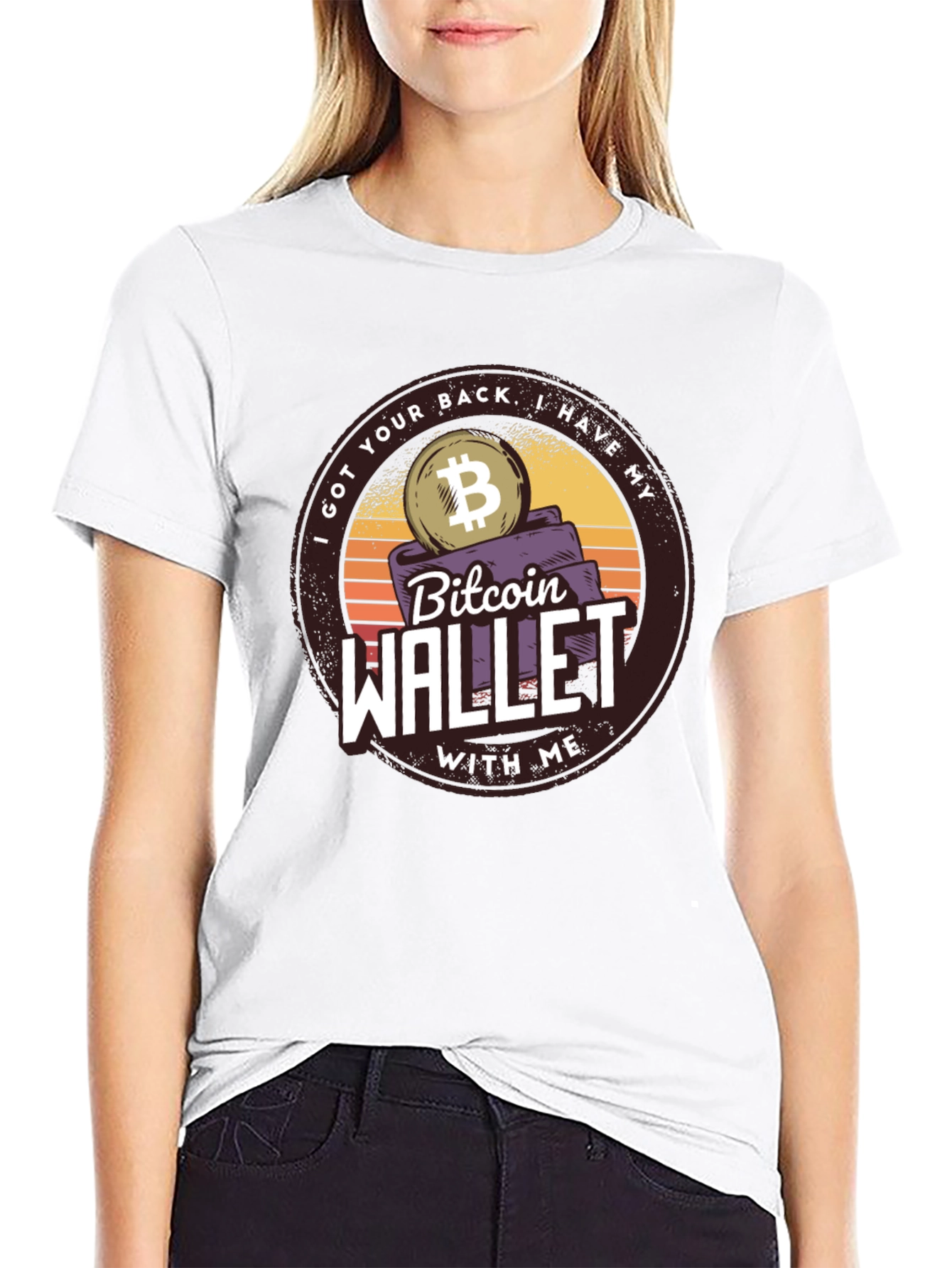 Bitcoin Wallet Graphic T-Shirt - Crypto Tee