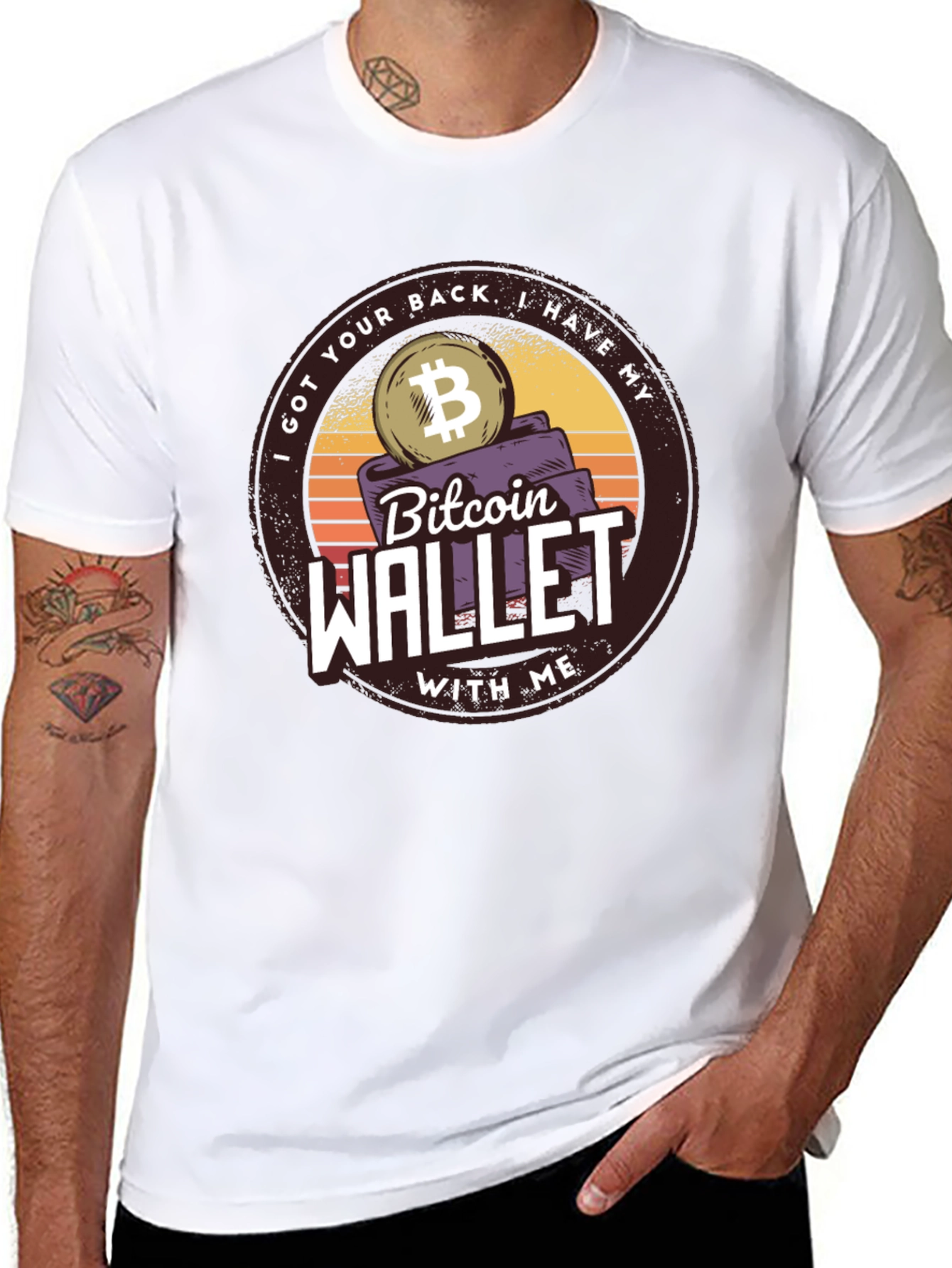 Bitcoin Wallet Graphic T-Shirt - Crypto Tee