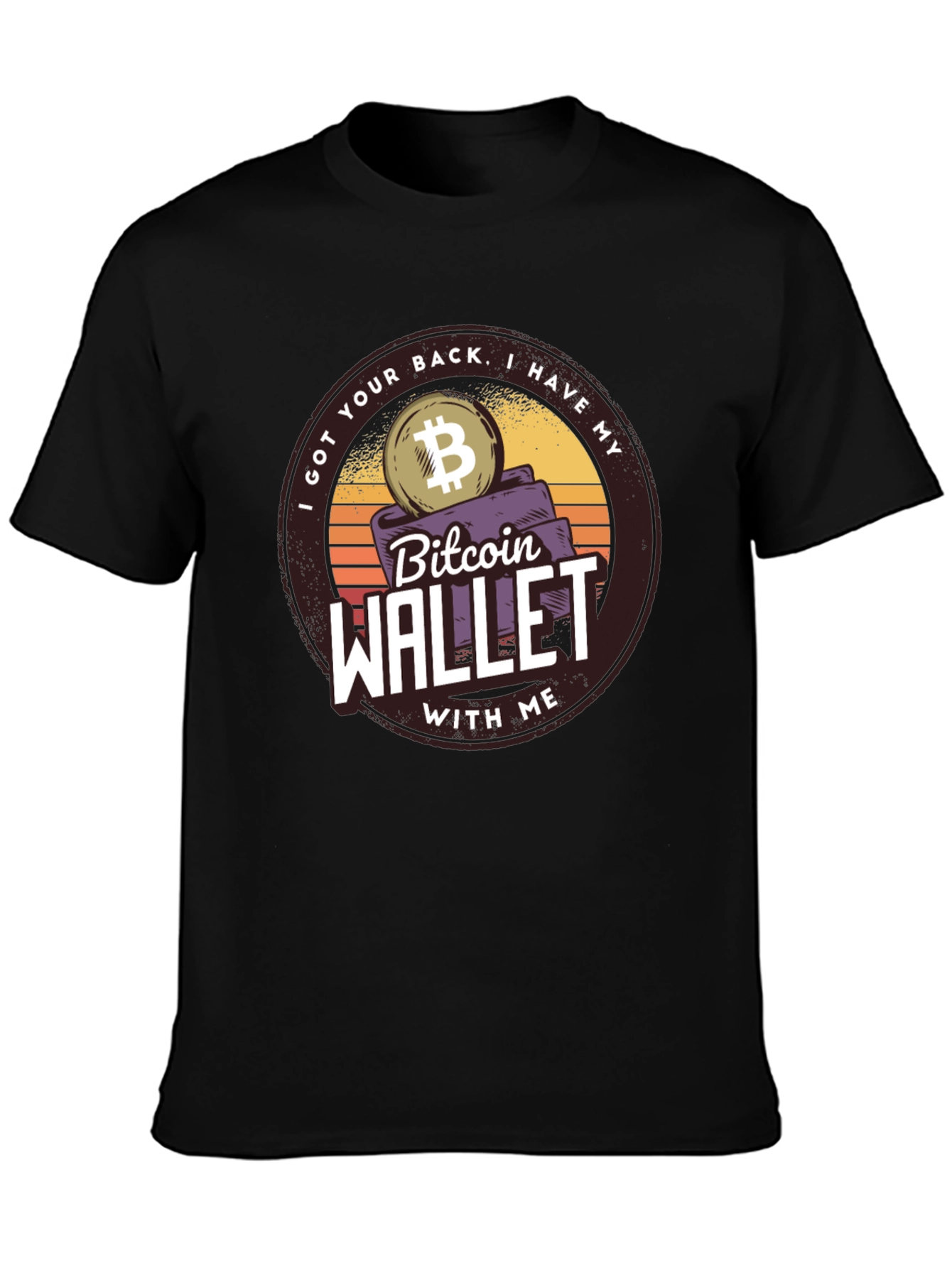 Bitcoin Wallet Graphic T-Shirt - Crypto Tee
