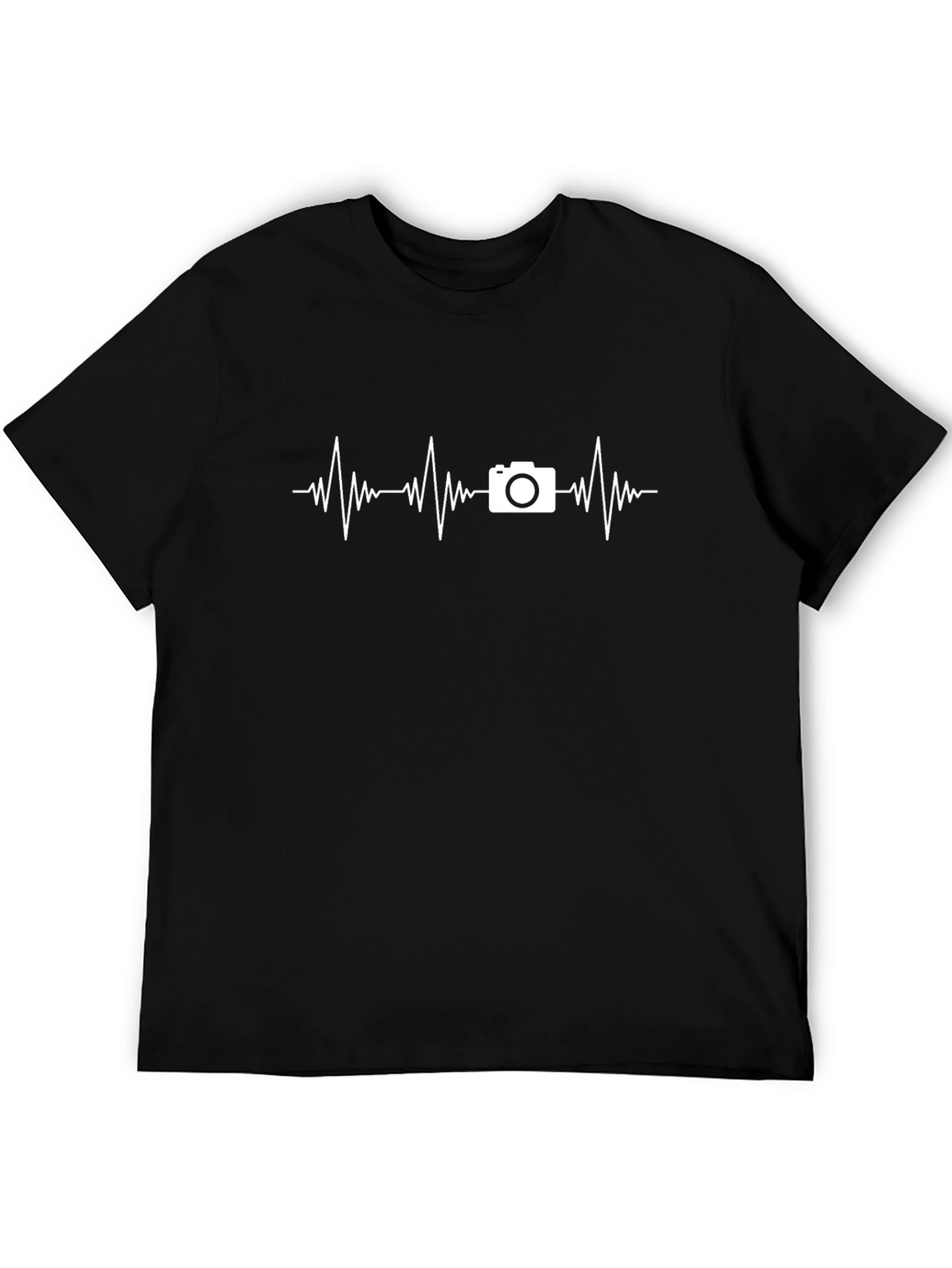 Camera Heartbeat Graphic Tee - Photography Lovers T-Shirt