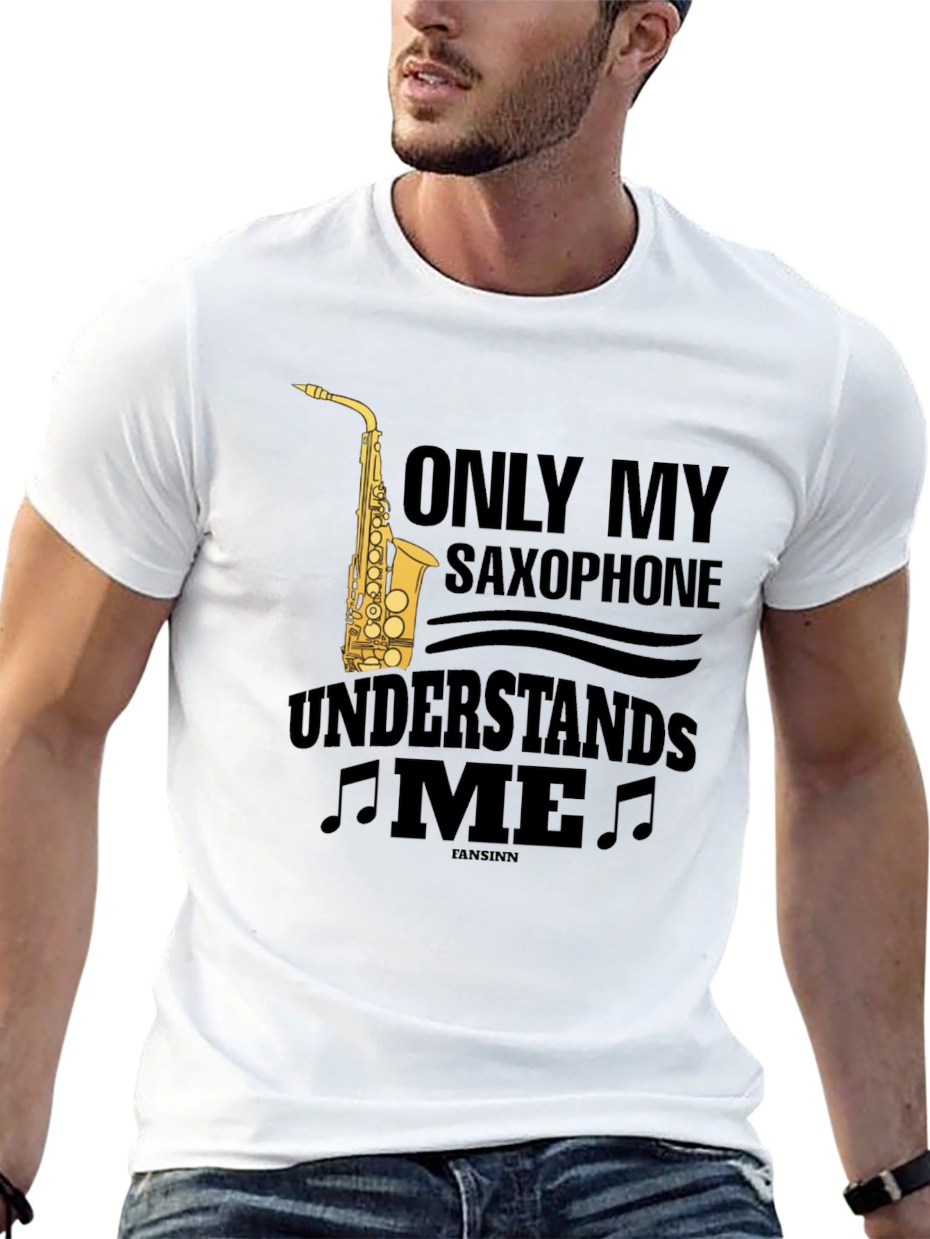 Saxophone Lover T-Shirt - Only My Saxophone Understands Me