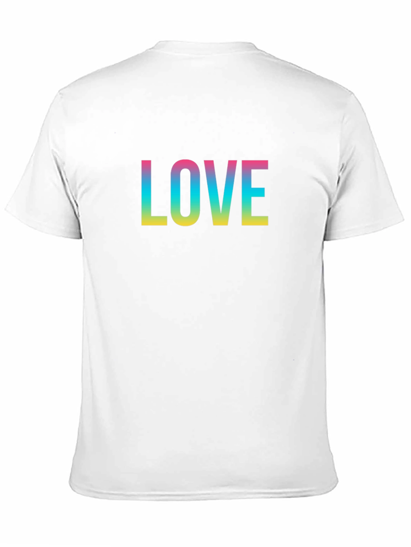 Love Rainbow Print Black T-Shirt