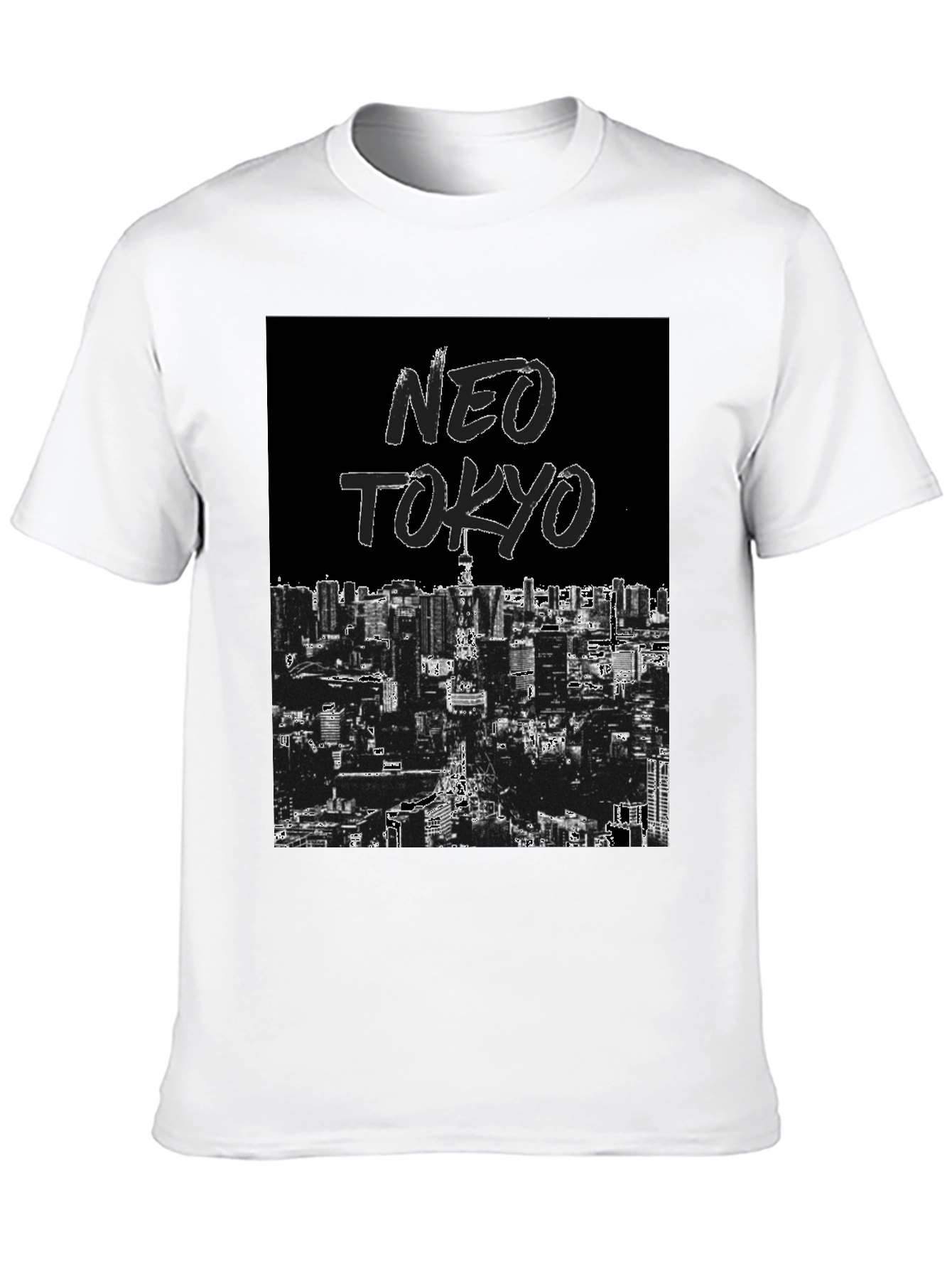 Neo Tokyo Graphic Tee - Black Urban Style