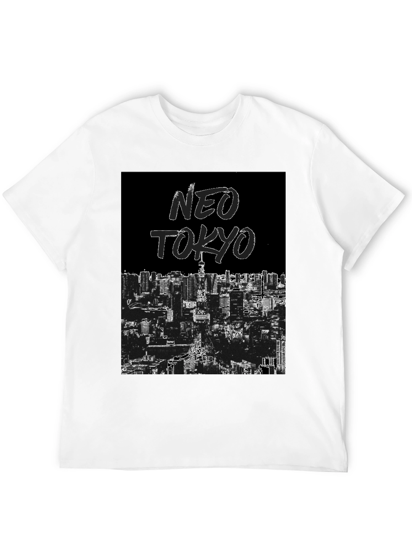 Neo Tokyo Graphic Tee - Black Urban Style